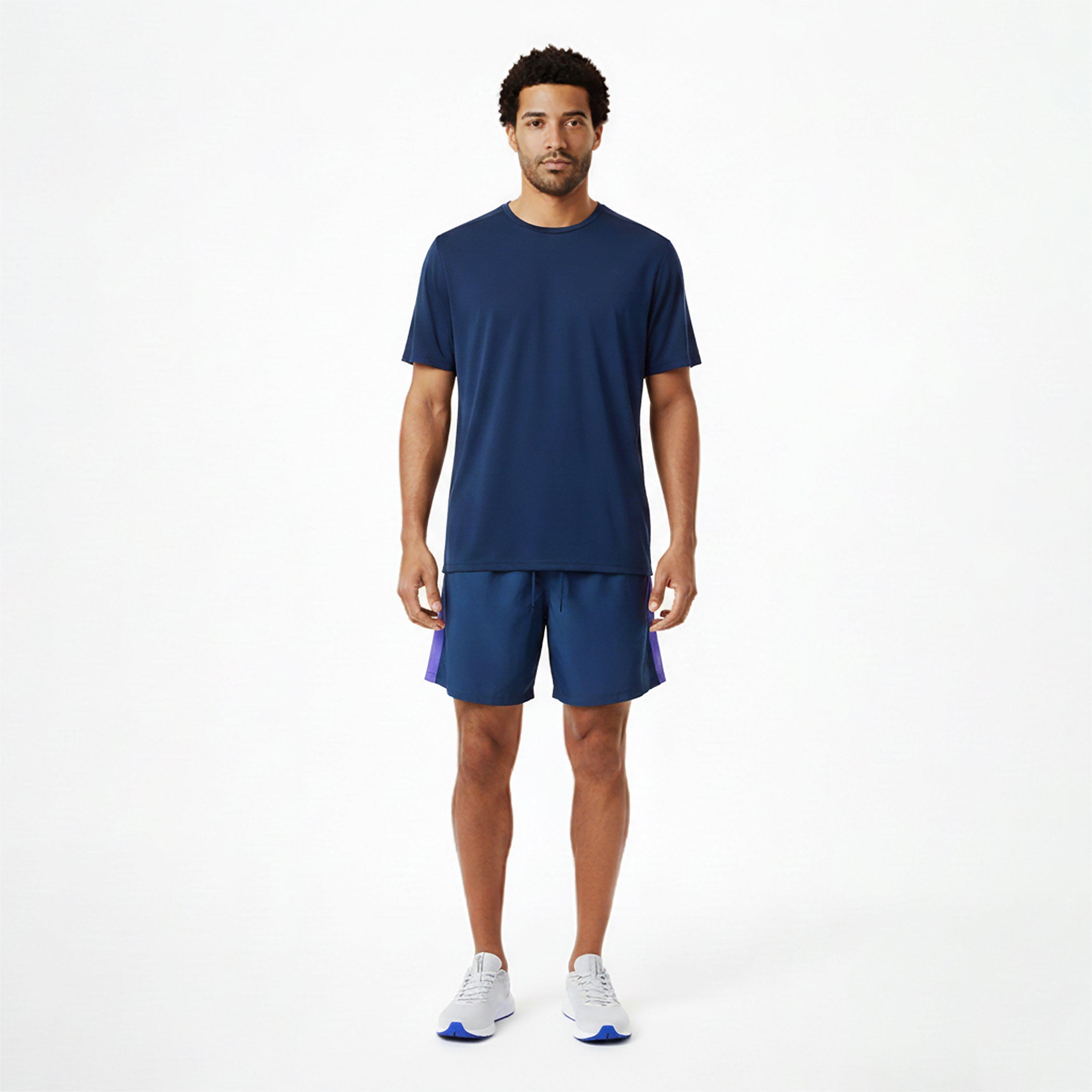 Navy/Purple - New Balance - Men's Performance Gym Shorts - 6