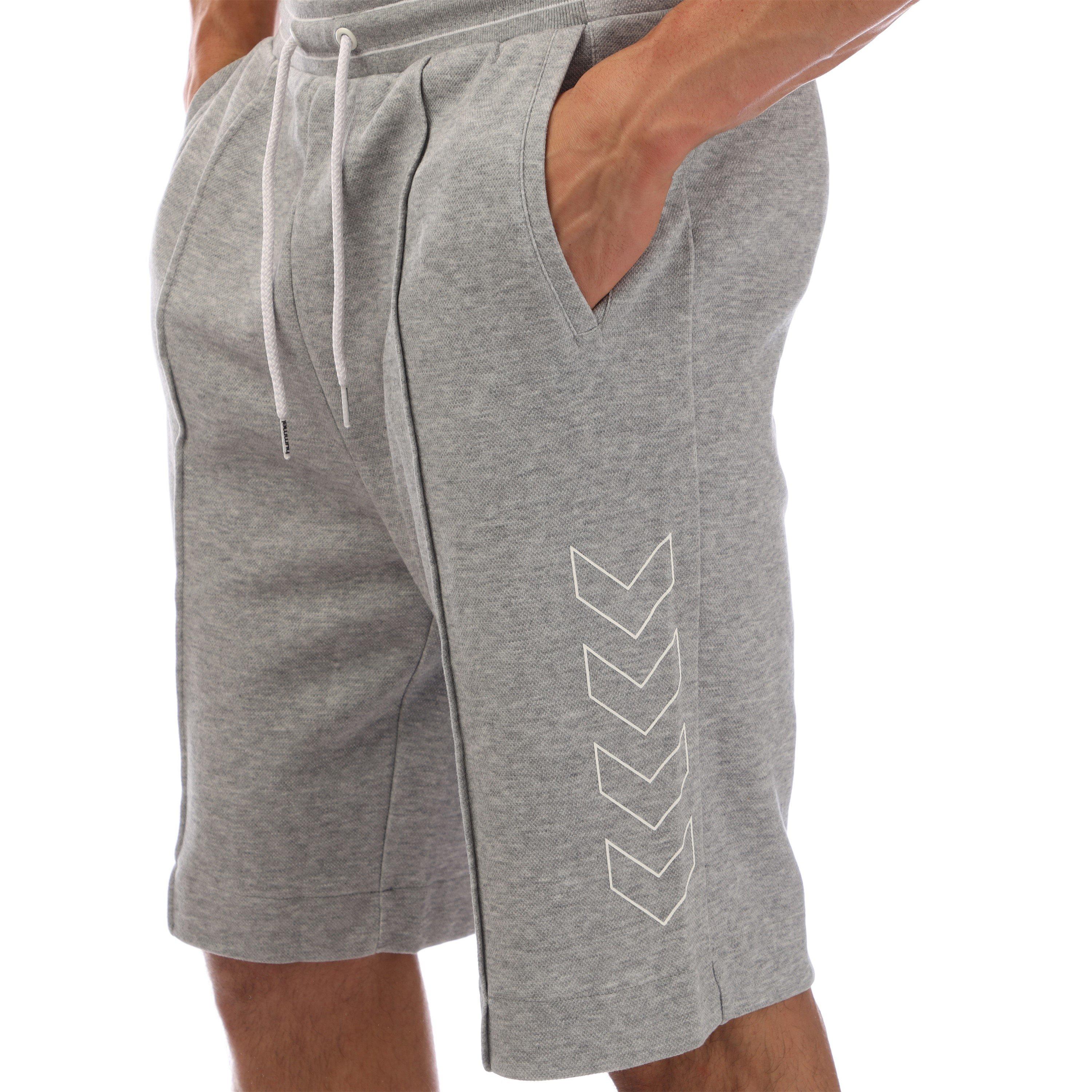 Cinza Mesclado - Hummel - Joseph Fleece Jogger Shorts - 3