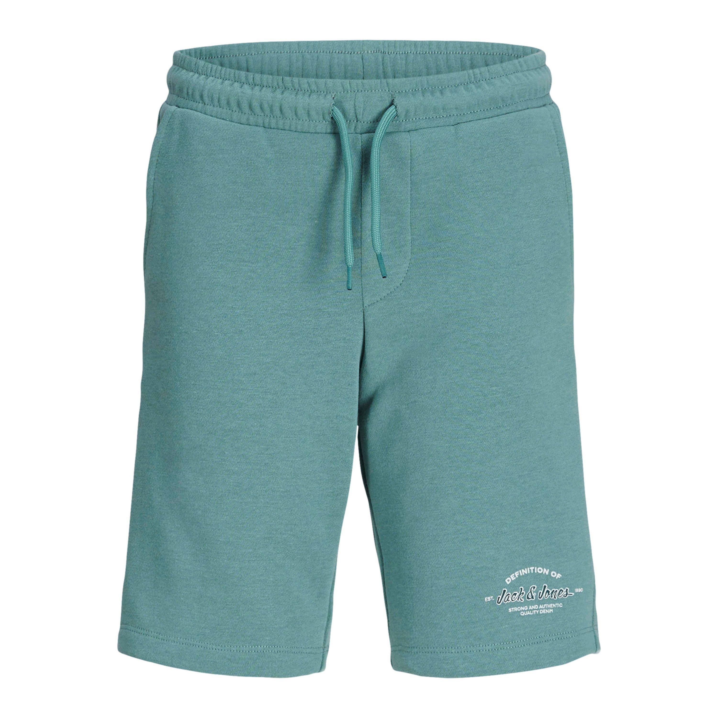 Navy/Mineral - Jack and Jones - Kids' Fleece Jogger Shorts - 2