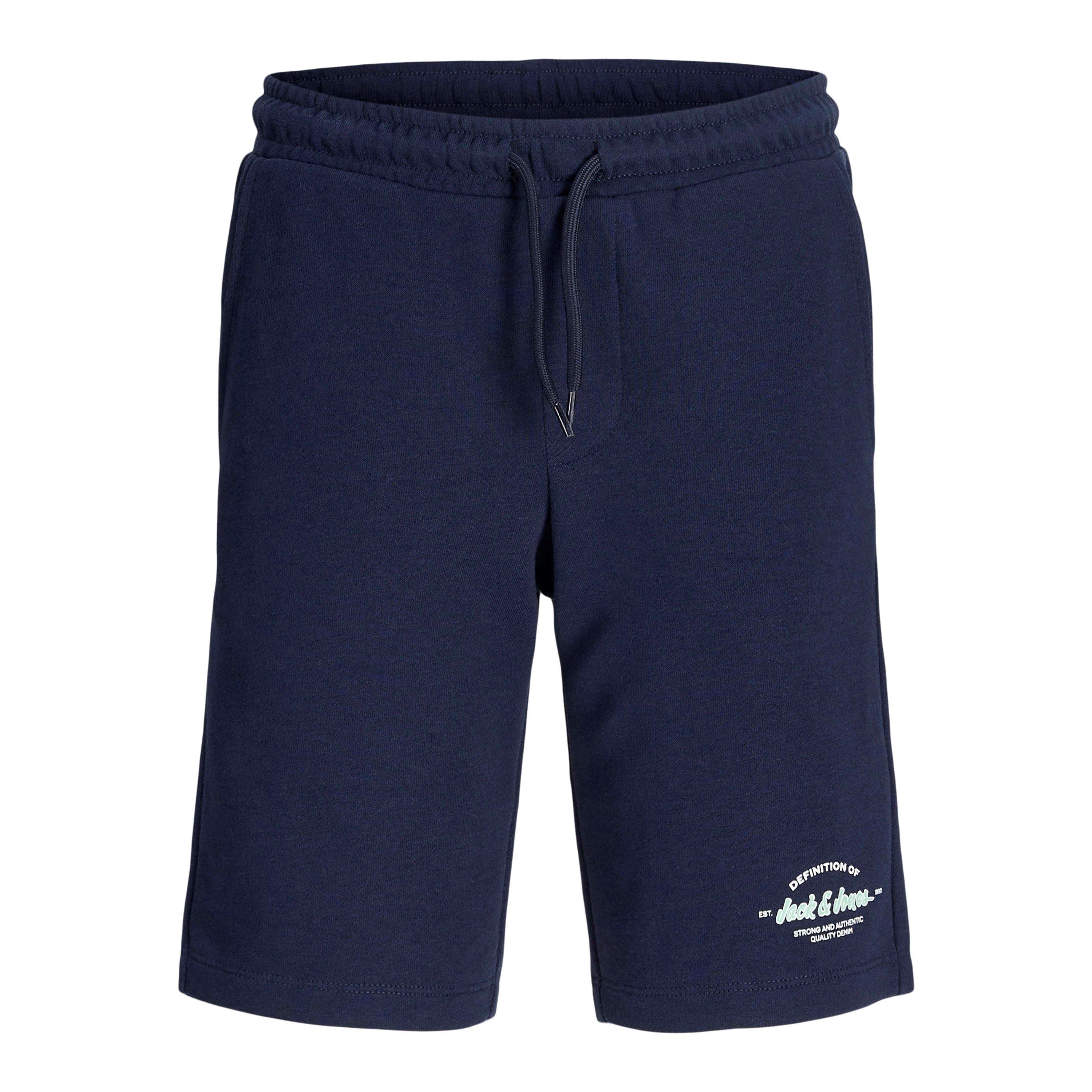 Navy/Mineral - Jack and Jones - Kids' Fleece Jogger Shorts - 3