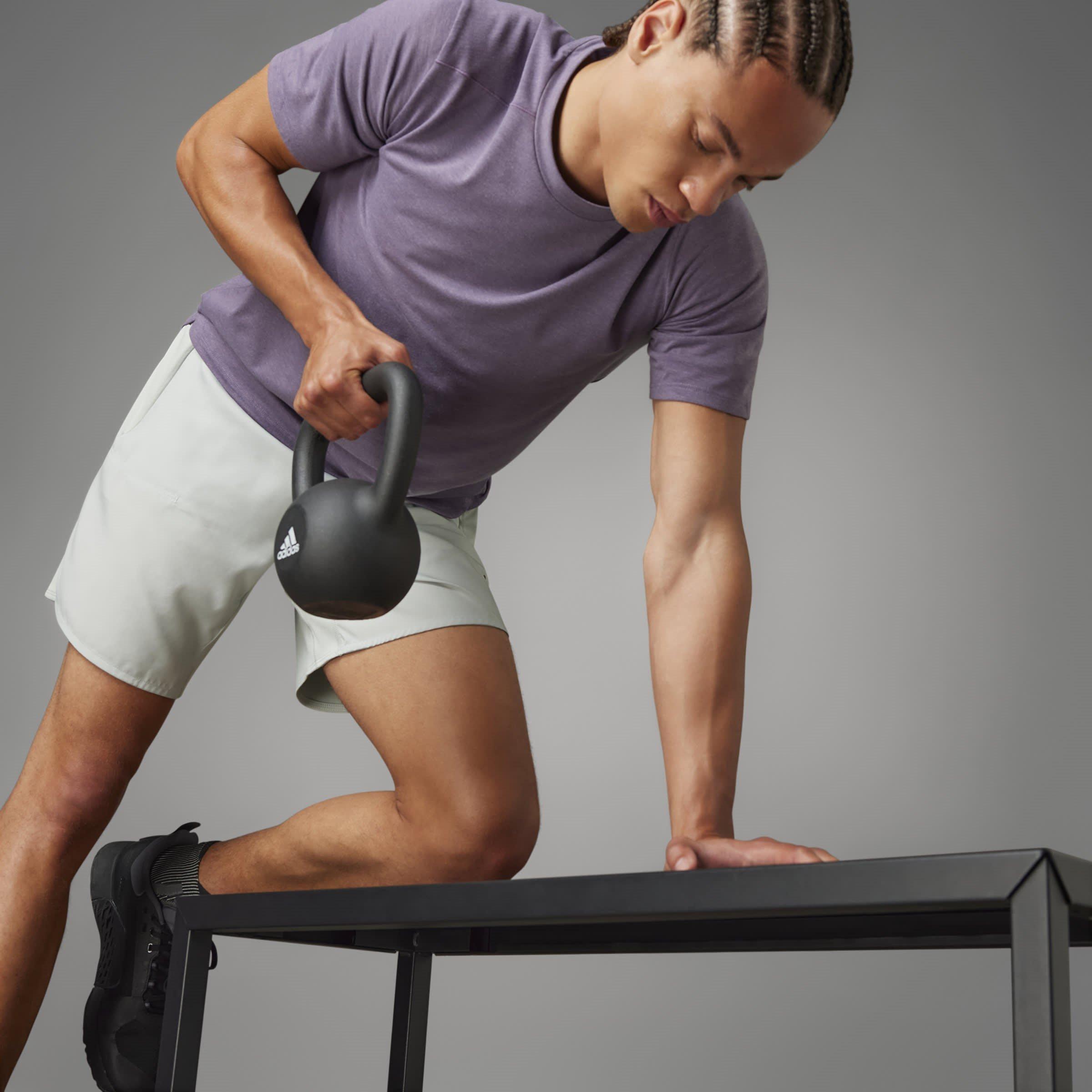 Grijs - adidas - Performance Gym Shorts - 12