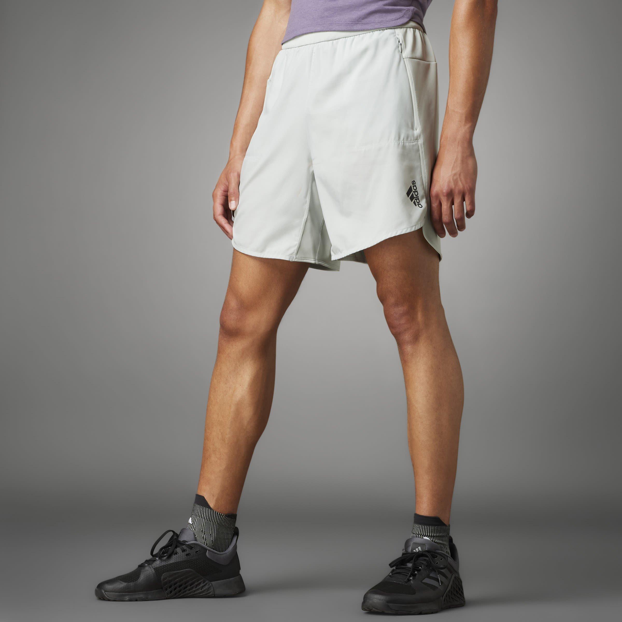 Grijs - adidas - Performance Gym Shorts - 7