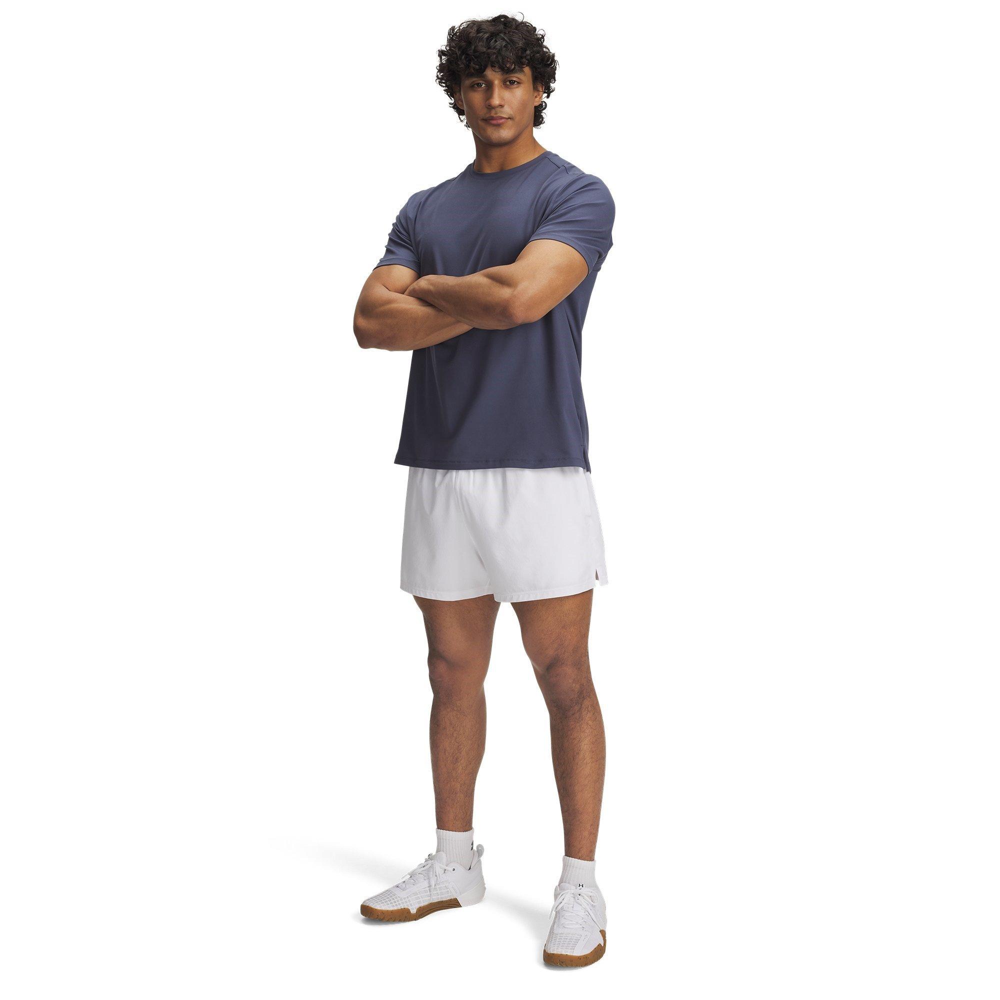 White - Under Armour - Performance Gym Shorts - 5