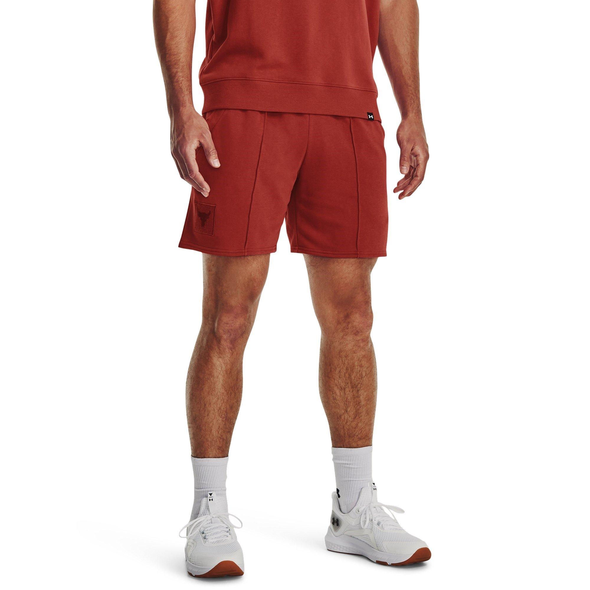 Red - Under Armour - Rock Terry Performance Gym Shorts - 3