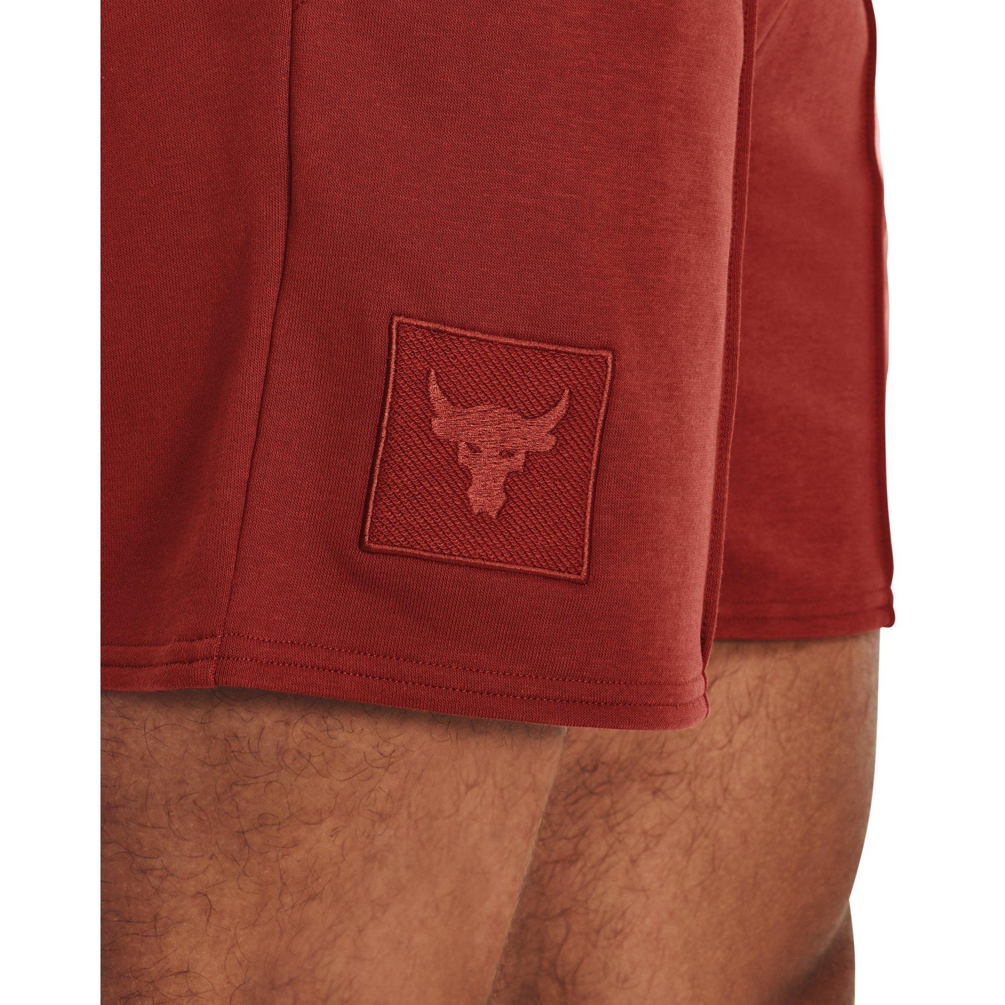 Red - Under Armour - Rock Terry Performance Gym Shorts - 6