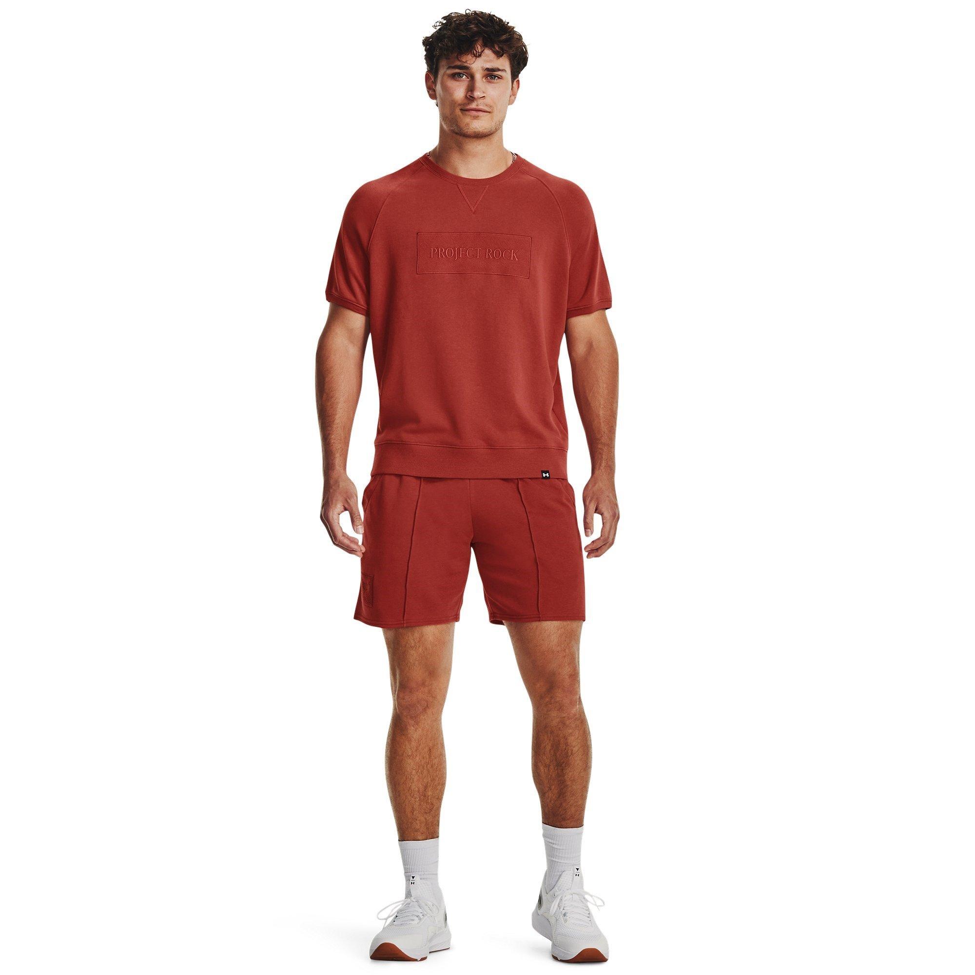 Red - Under Armour - Rock Terry Performance Gym Shorts - 7