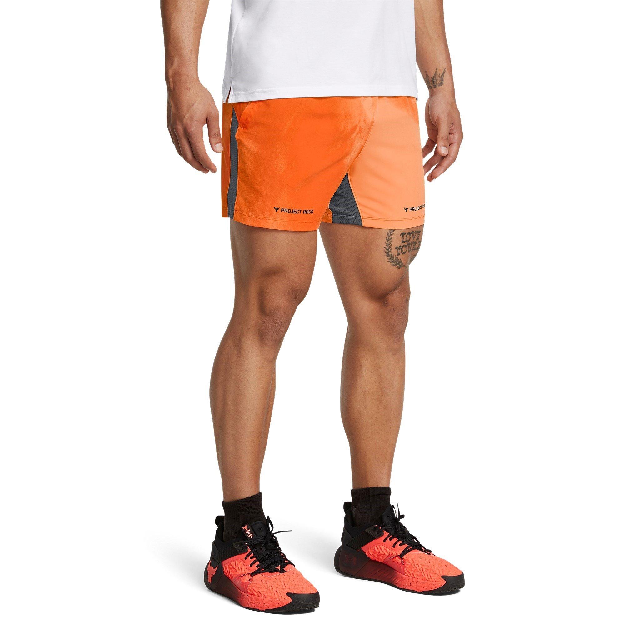 Orange - Under Armour - Rock Ultimate Performance Gym Shorts - 3