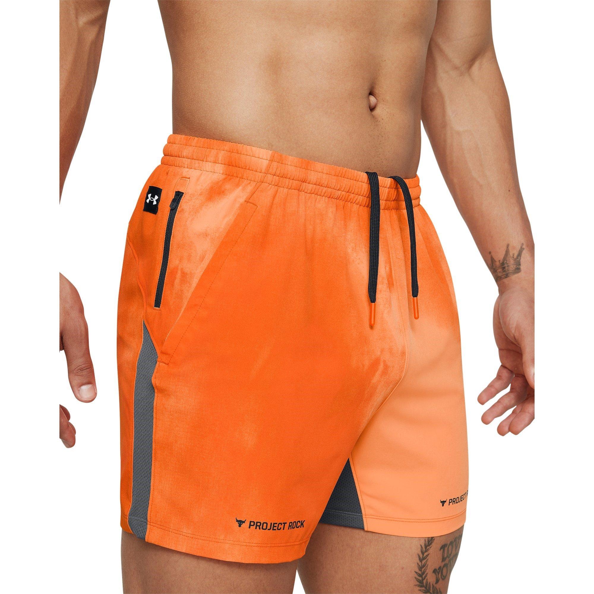 Orange - Under Armour - Rock Ultimate Performance Gym Shorts - 5