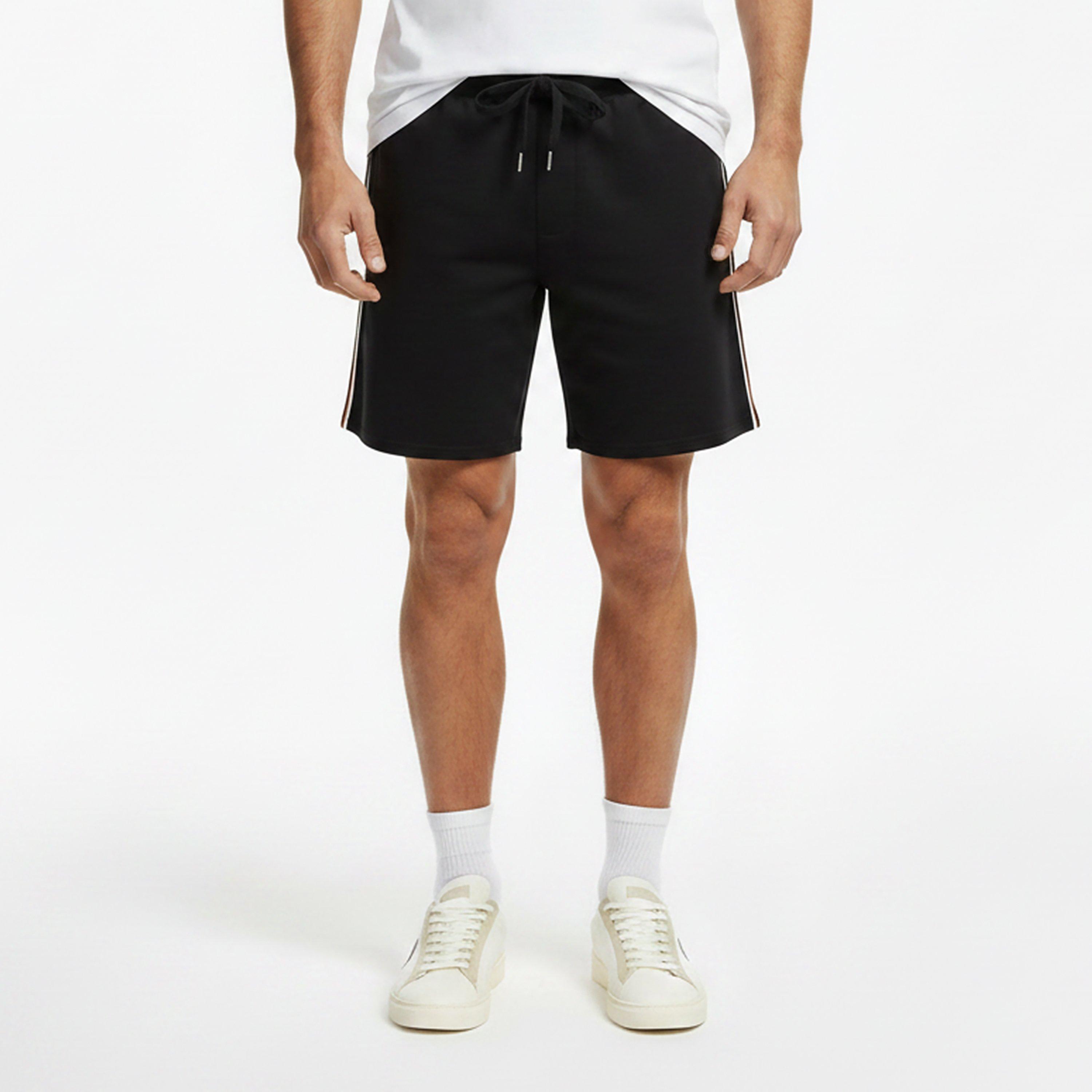 Black 001 - Boss - Men's Fleece Jogger Shorts - 3