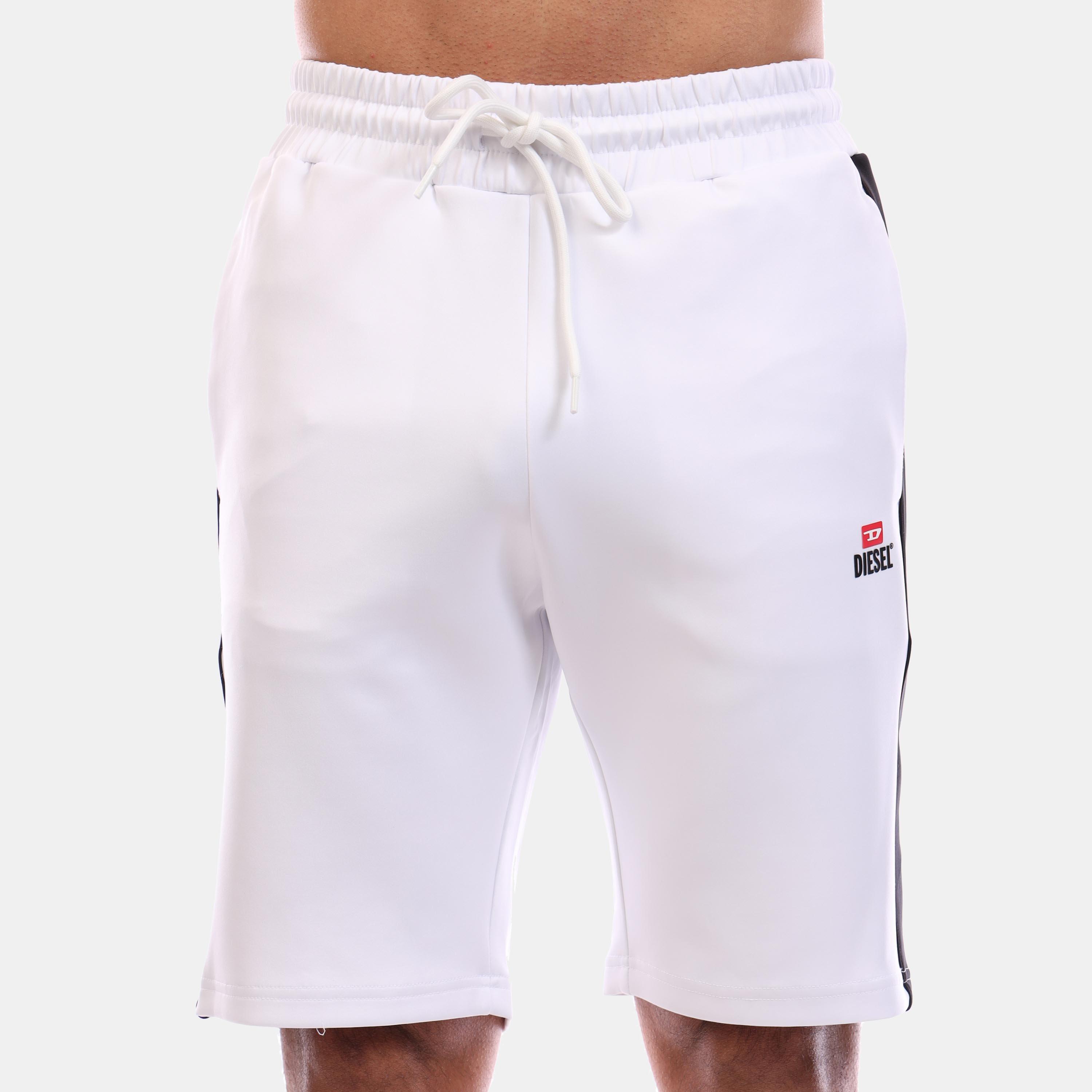 Diesel Men's Fleece Jogger Shorts - White - XS