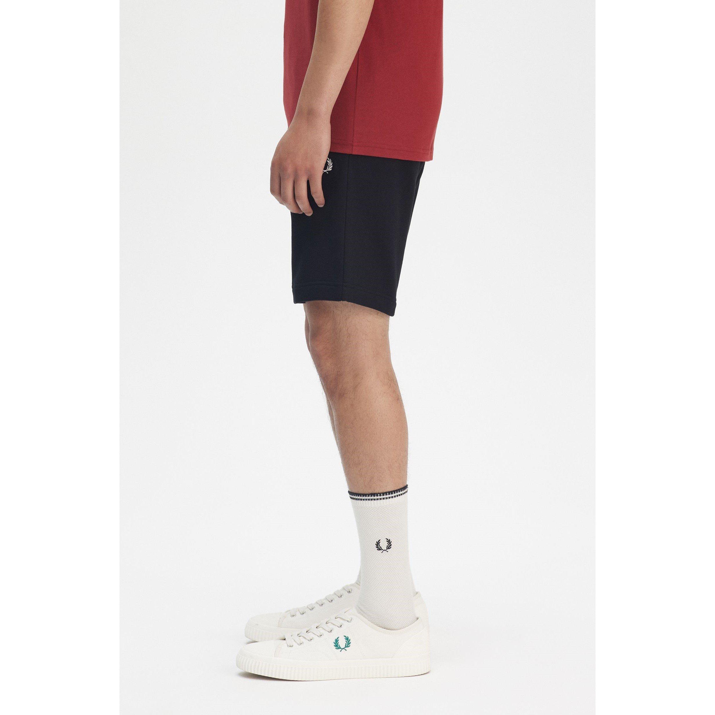 Black 102 - Fred Perry - Men's Fleece Jogger Shorts - 4
