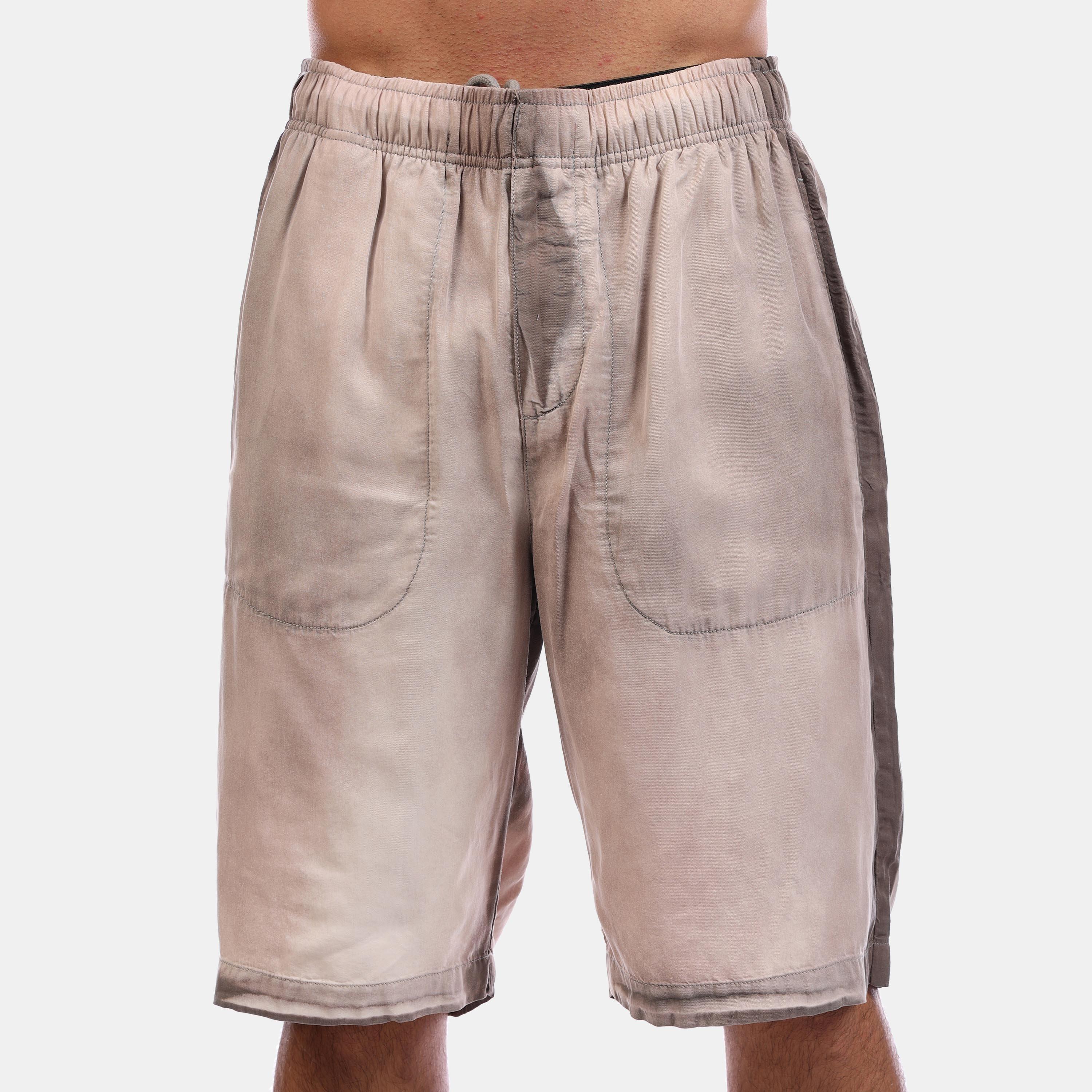 Grey - Diesel - Men's Fleece Jogger Shorts - 3