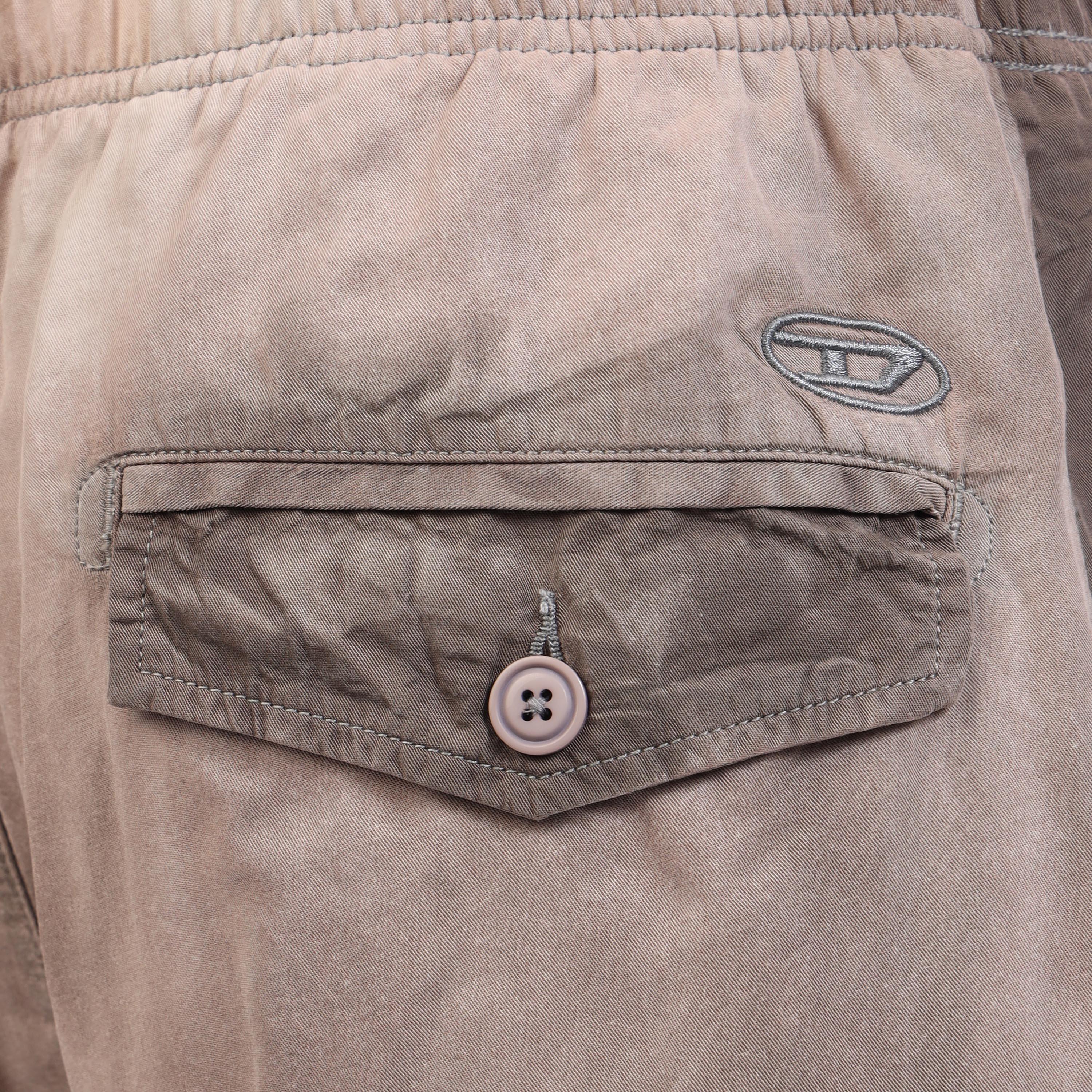 Grey - Diesel - Men's Fleece Jogger Shorts - 5