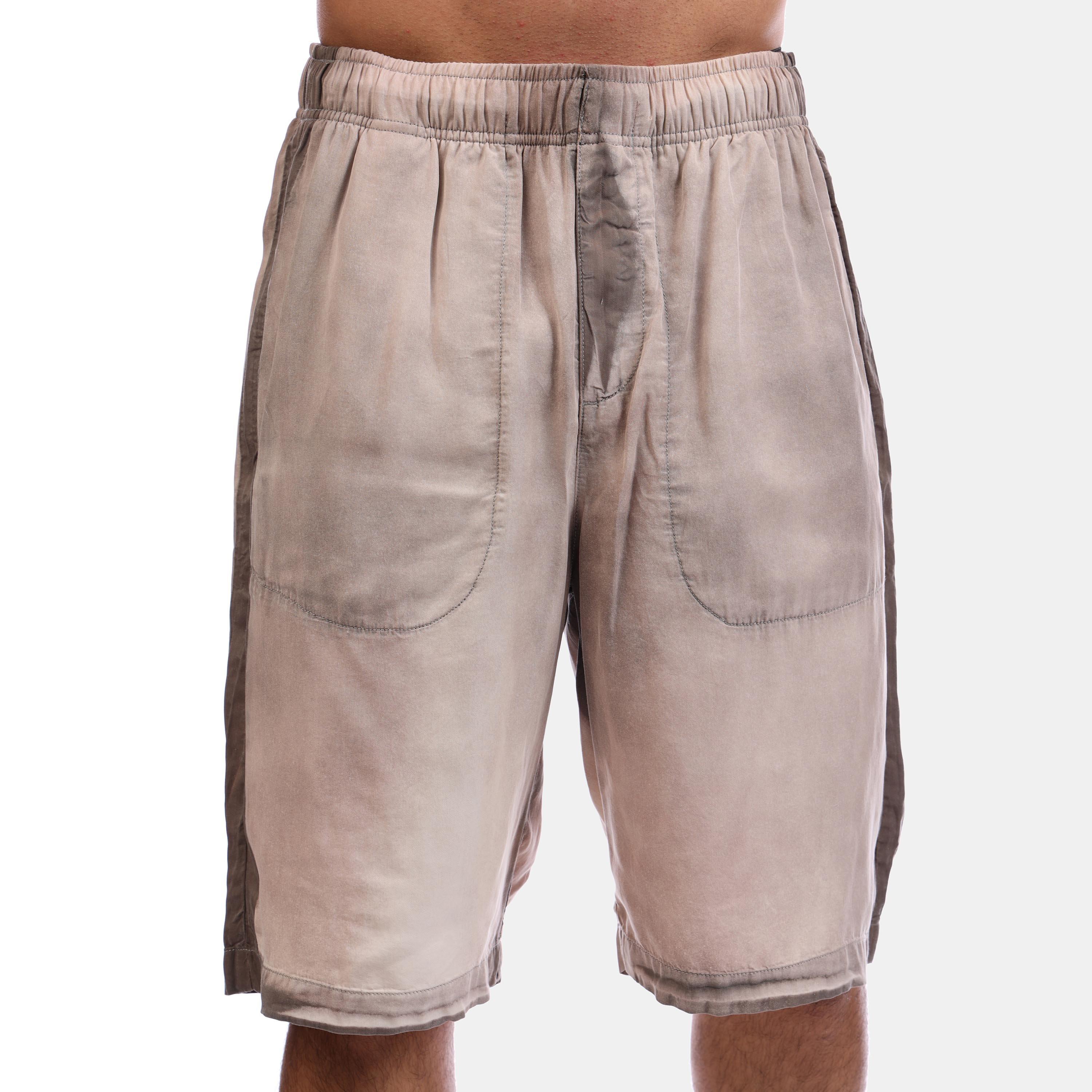 Grey - Diesel - Men's Fleece Jogger Shorts - 6