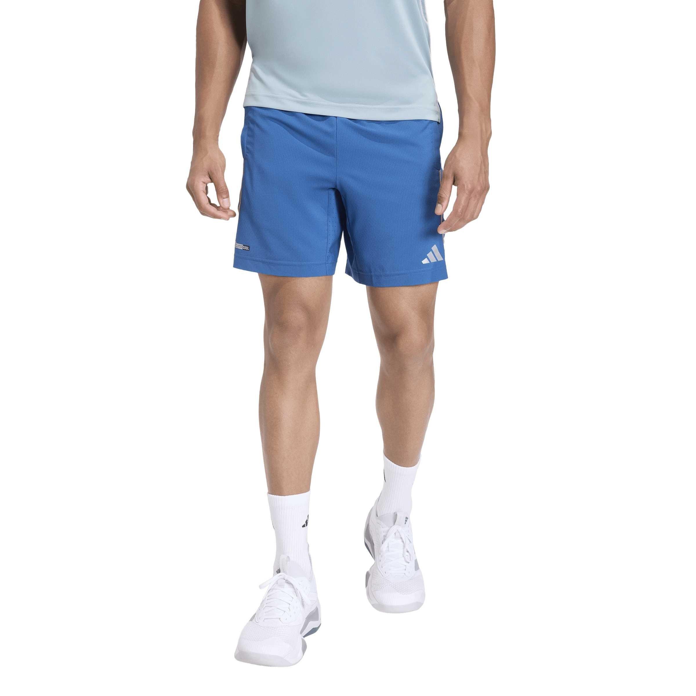 Benzin plava - adidas - Men's Performance Gym Shorts - 2