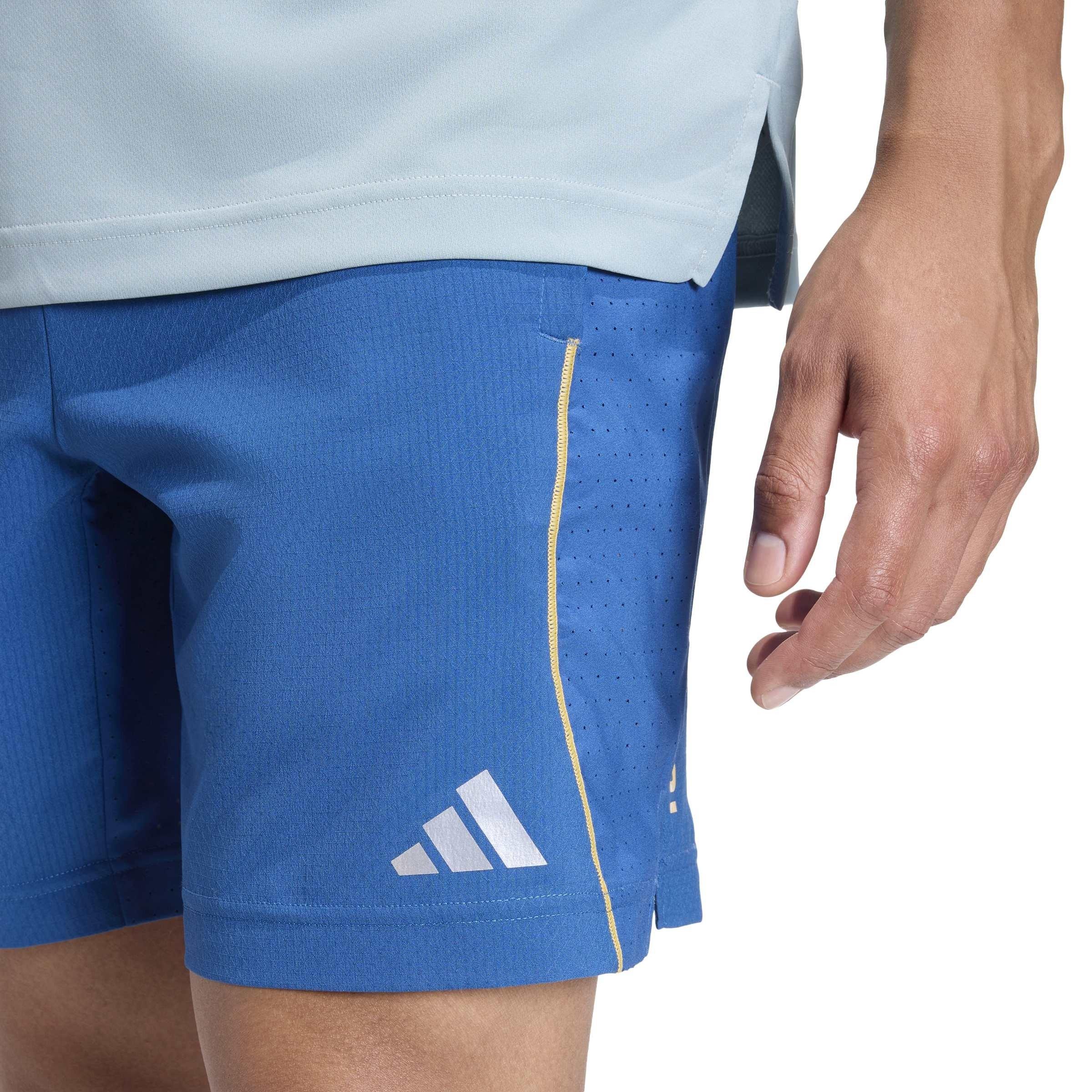 Benzin plava - adidas - Men's Performance Gym Shorts - 5