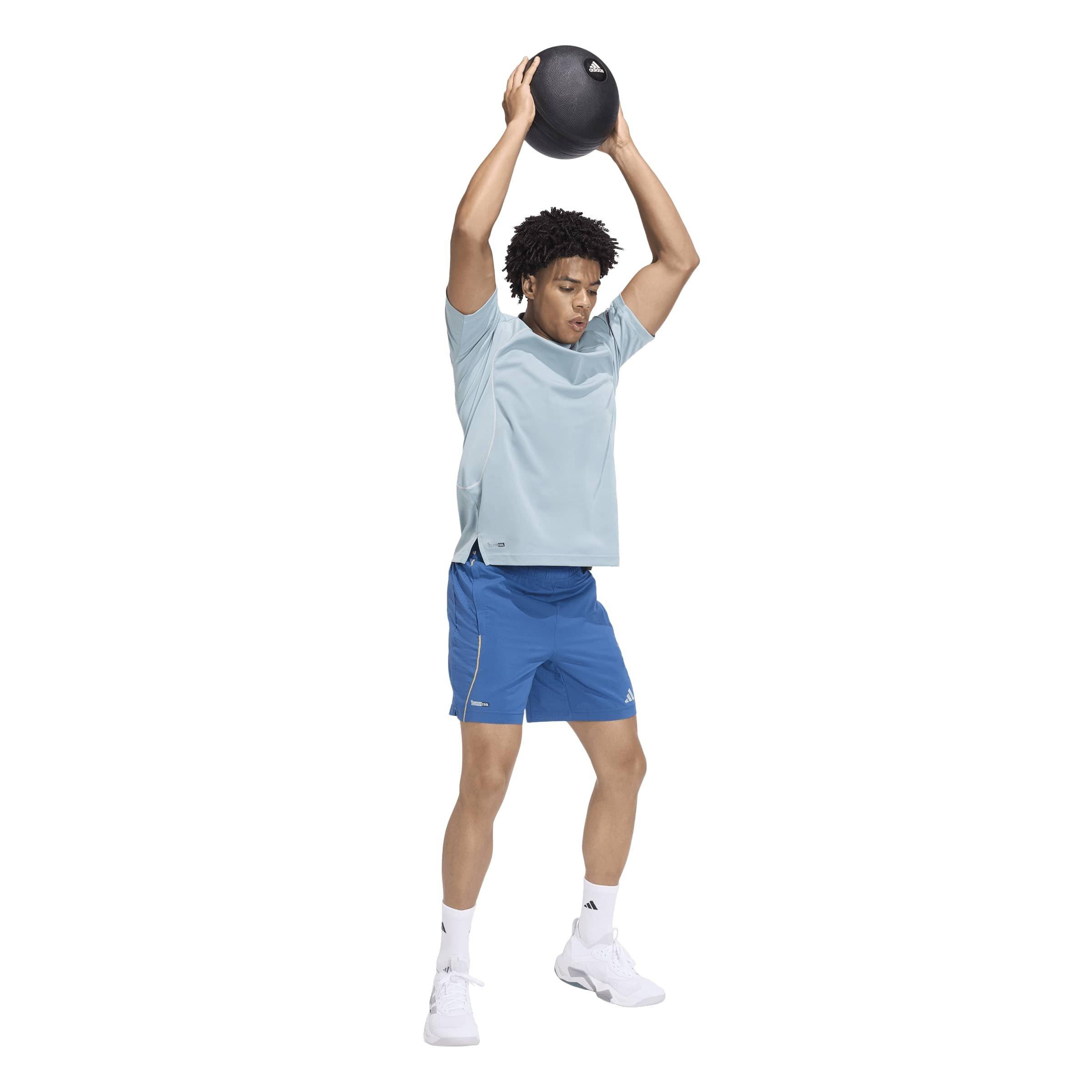 Benzin plava - adidas - Men's Performance Gym Shorts - 6