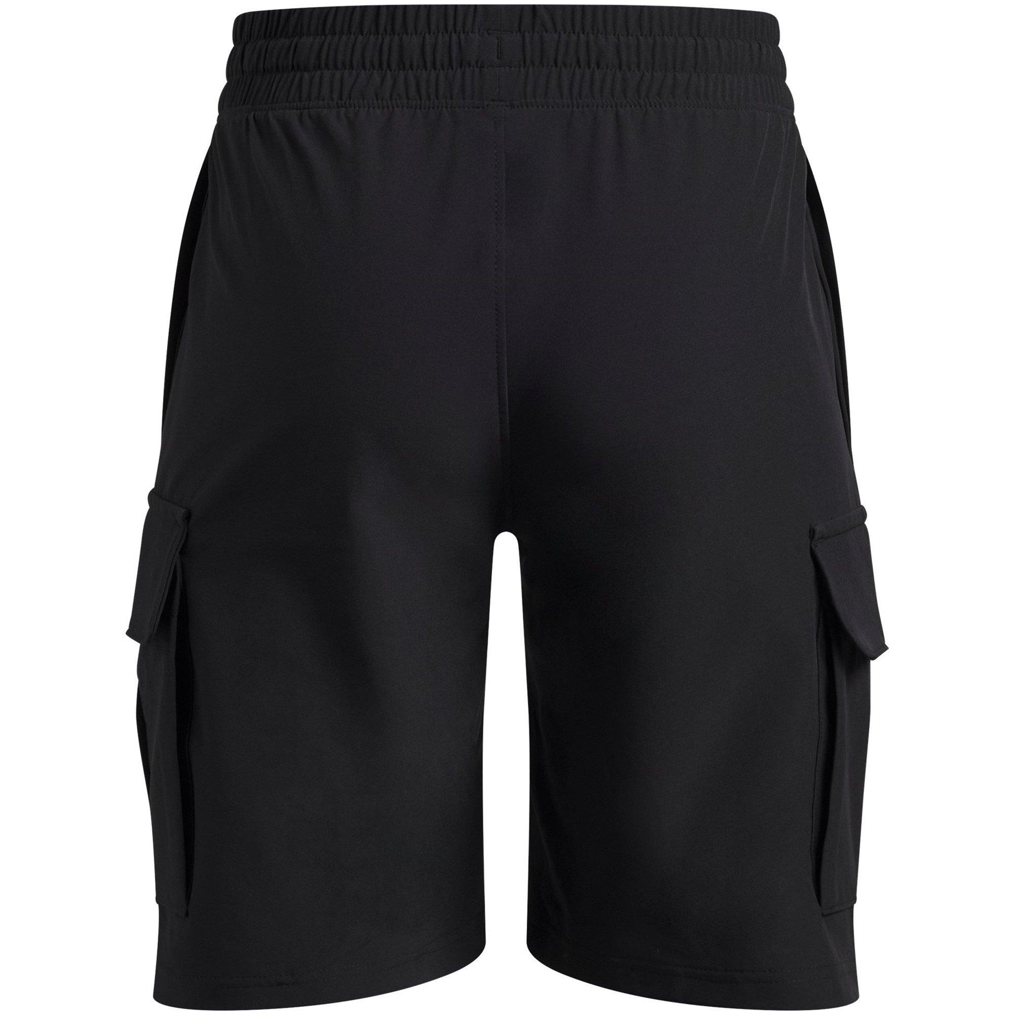 Black/White - Under Armour - Kids' Cargo Shorts - 2