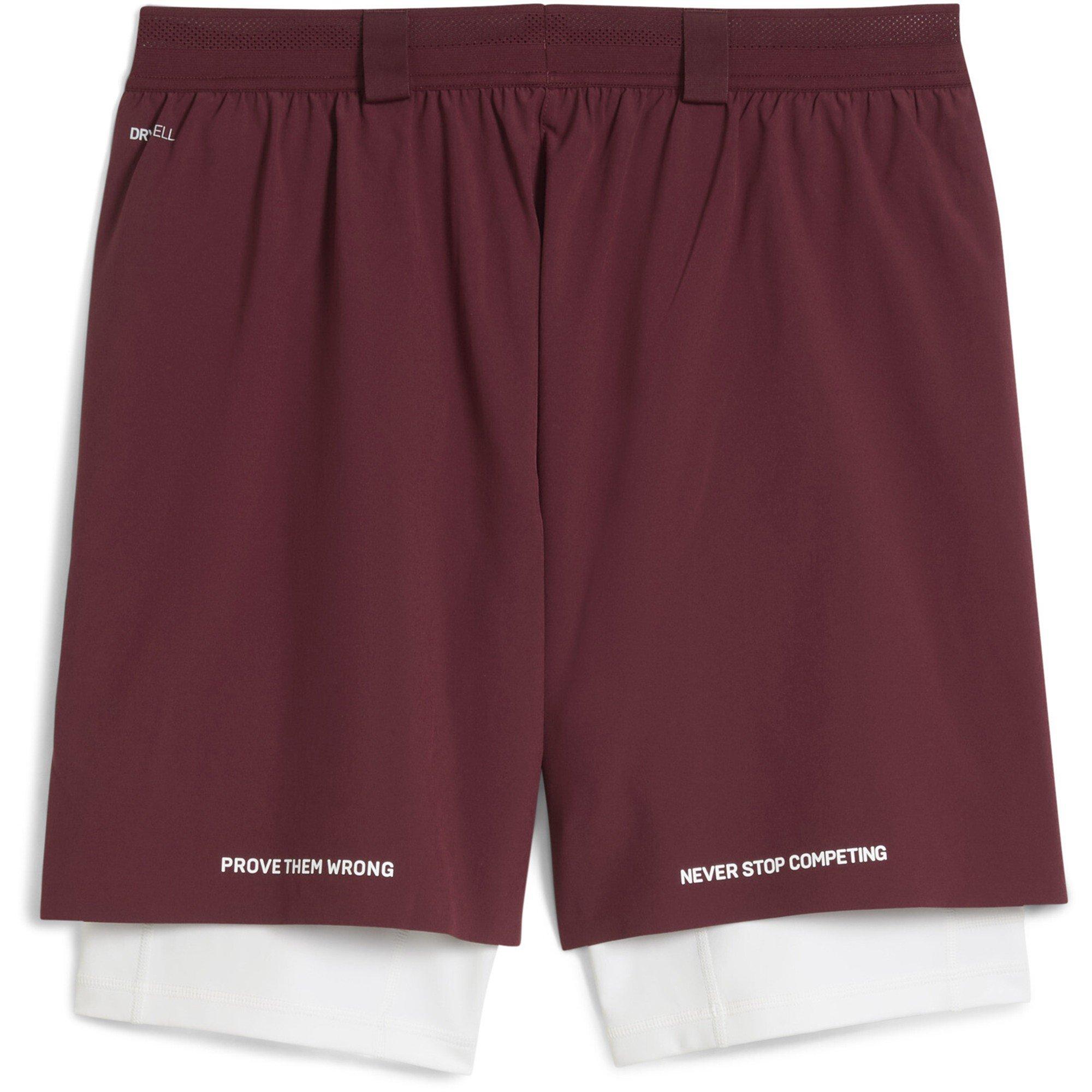 Ruby Shimmer - Puma - Men's Hyrox 2-in-1 Performance Gym Shorts - 2