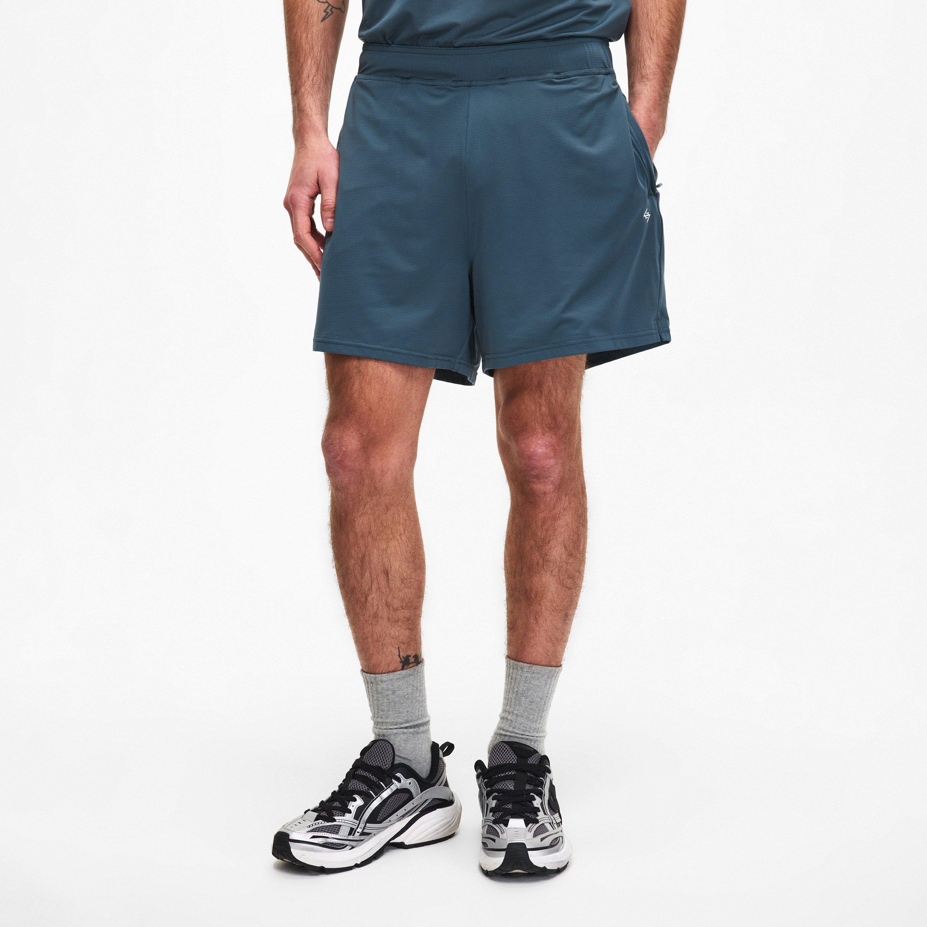 Dusky Navy - Represent 247 - Men's Dna Mesh Performance Gym Shorts - 3