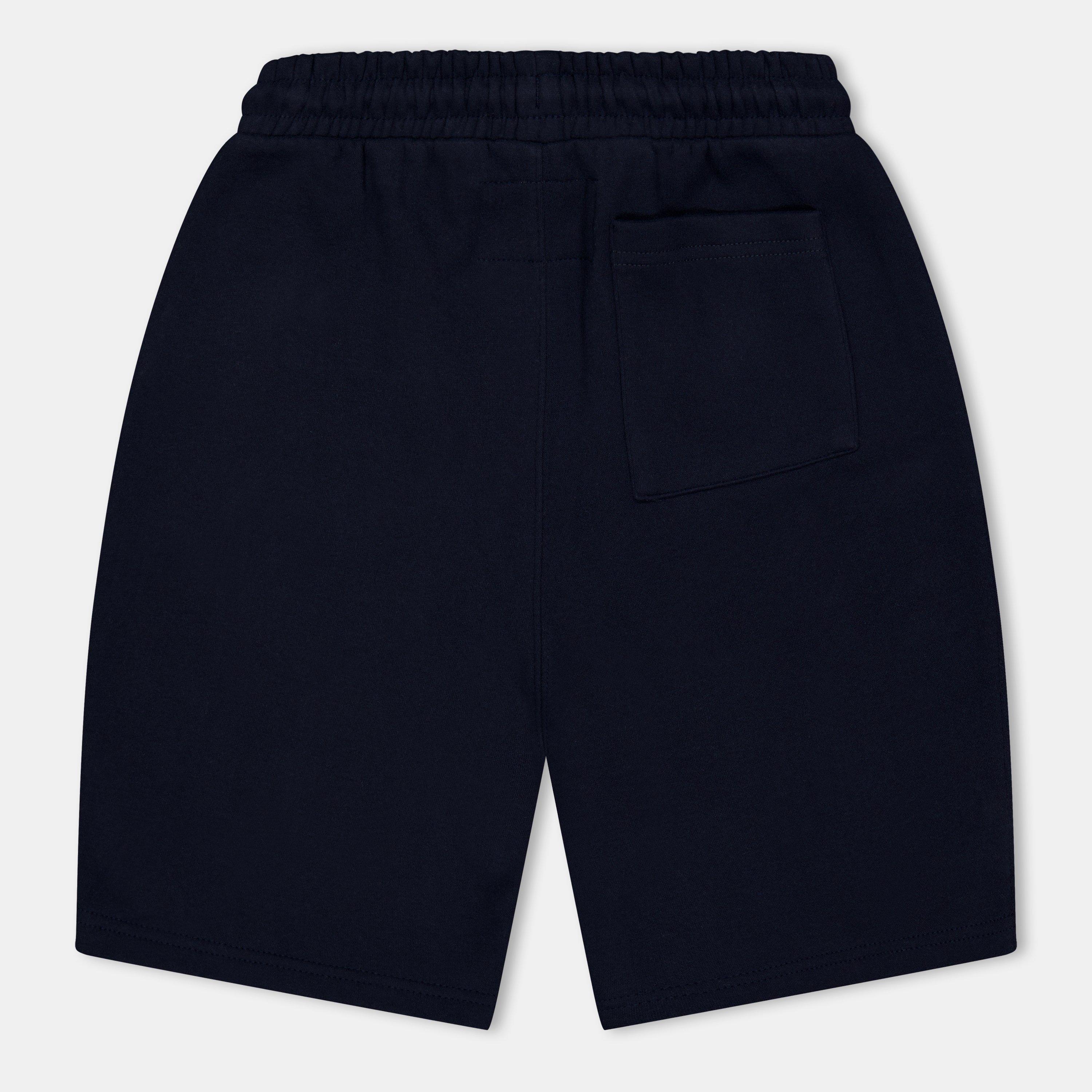 Navy - Jack Wills - Fleece Jacquard Jogger Shorts - 2