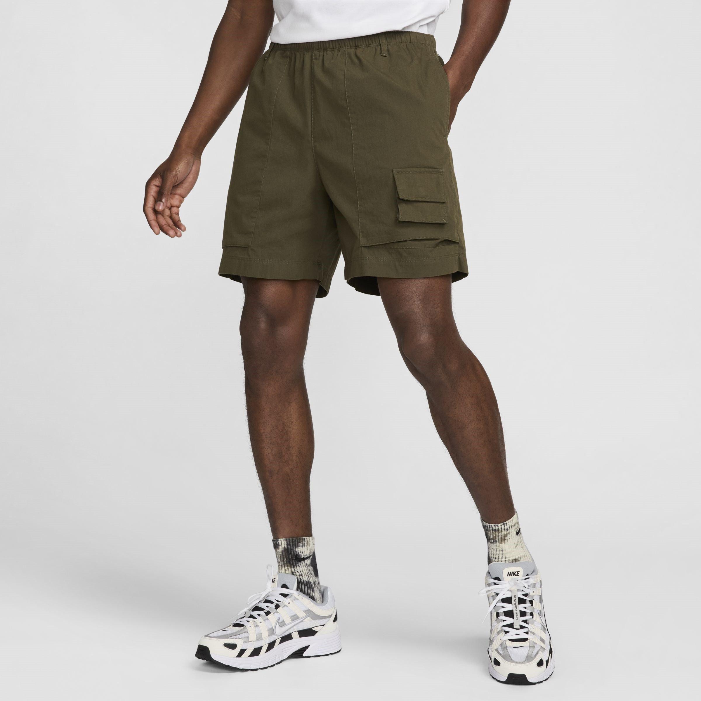 Cargo-Khaki - Nike - Mid Length Cargo Shorts Mens - 3