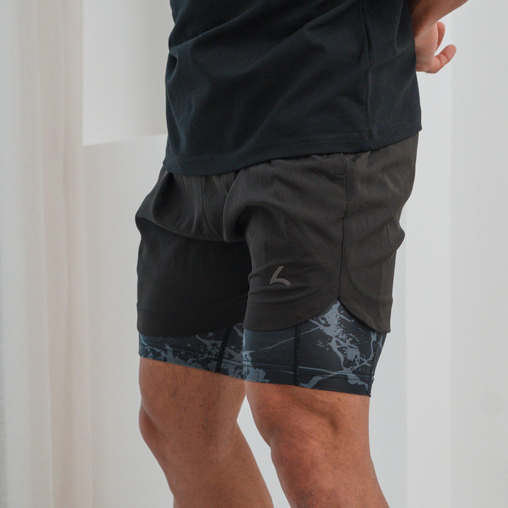 Noir - Reeva - Premium Active Shorts with Inner Short - 3