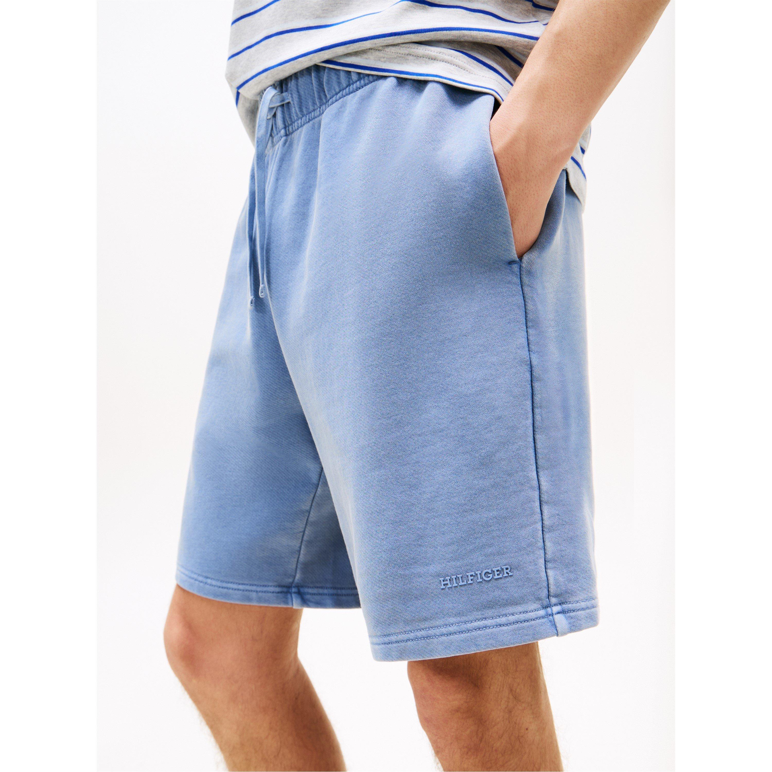 Brisk Blue C2B - Tommy Hilfiger - Men's Fleece Jogger Shorts - 3