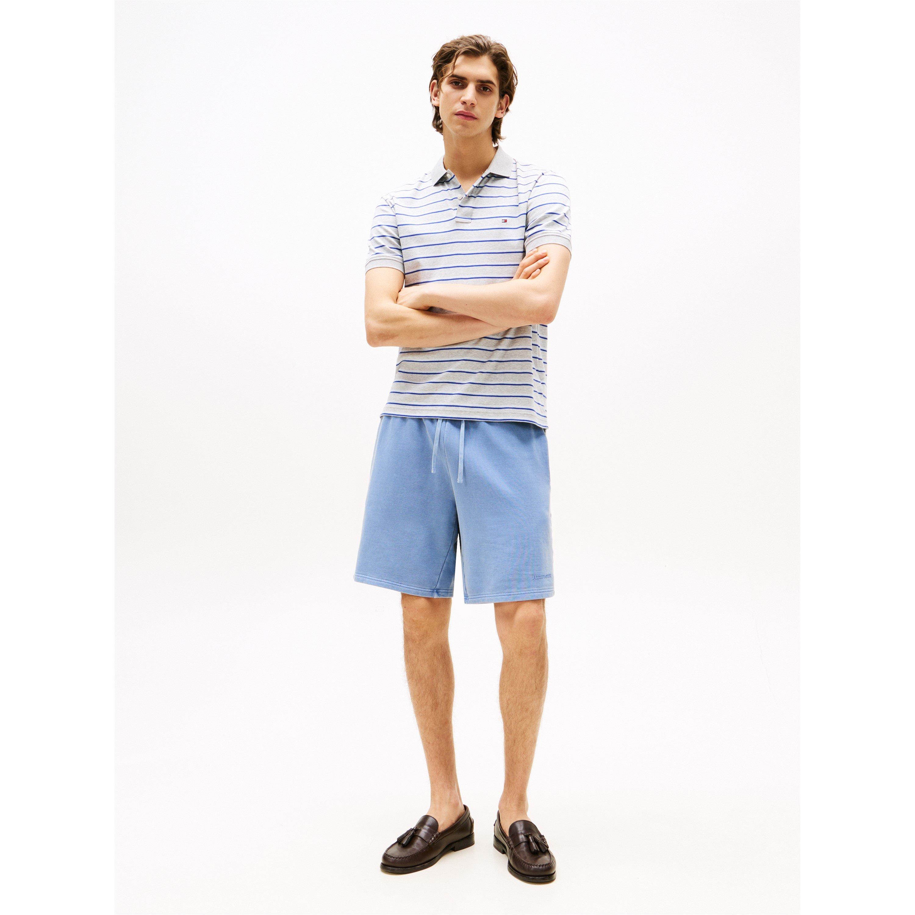 Brisk Blue C2B - Tommy Hilfiger - Men's Fleece Jogger Shorts - 4