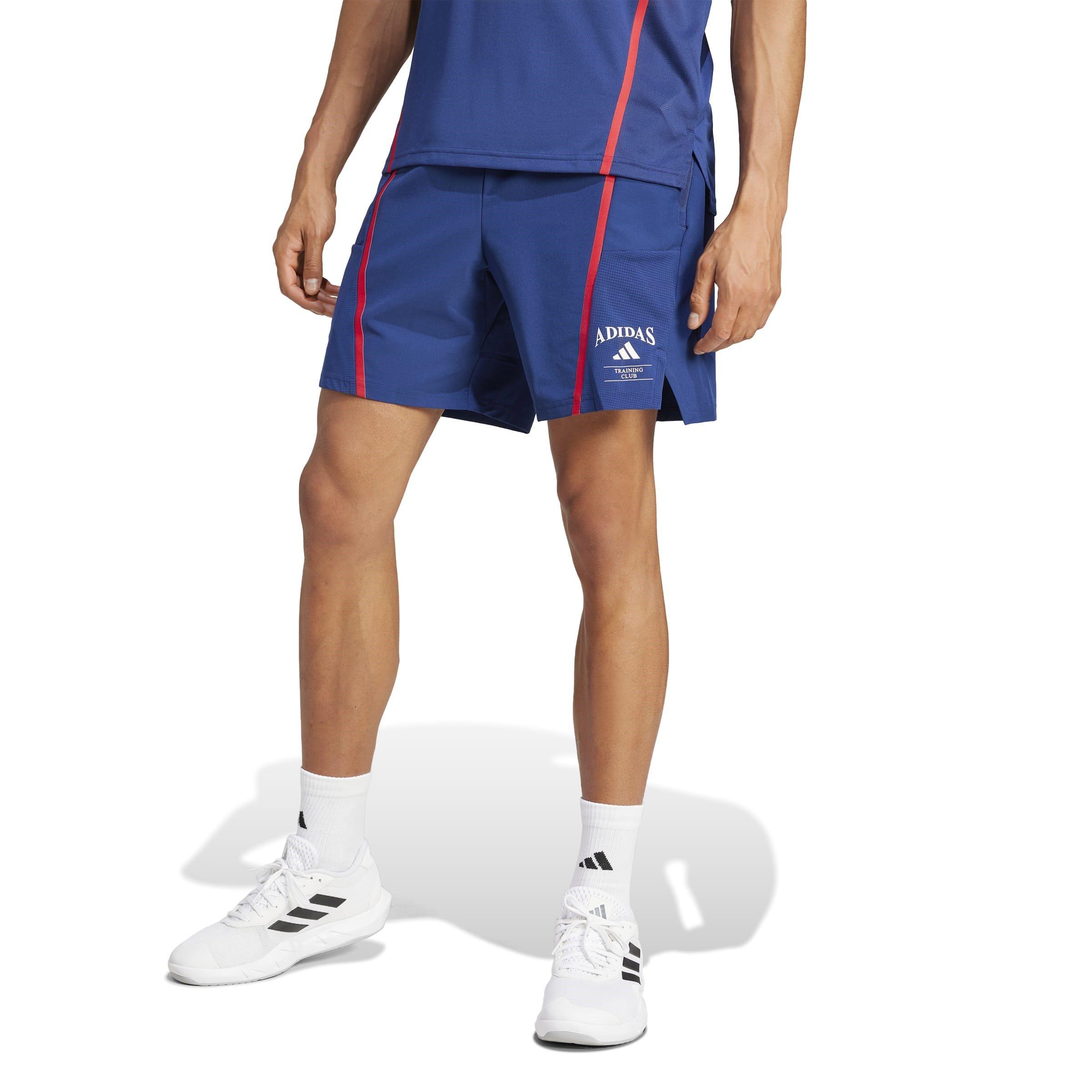 Dk Blue/White - adidas - Designed-for-Training Legacy Mens Performance Shorts - 2