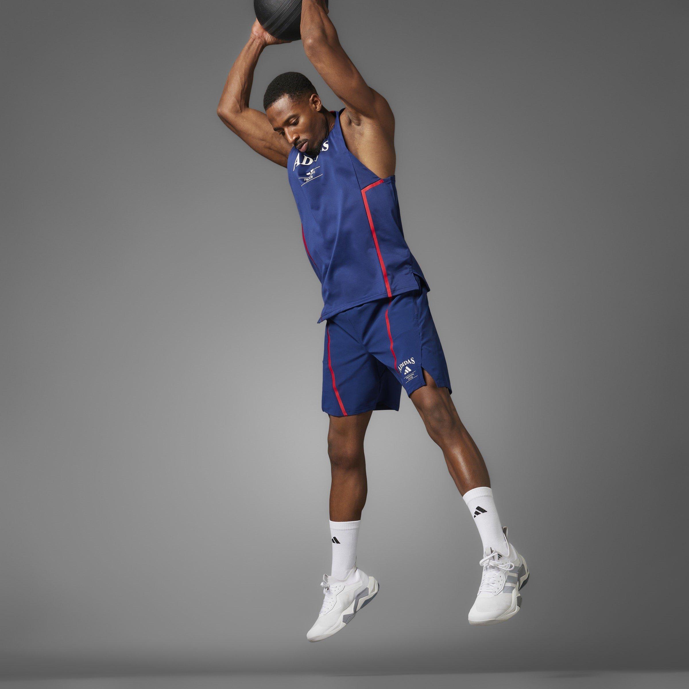 Dk Blue/White - adidas - Designed-for-Training Legacy Mens Performance Shorts - 12