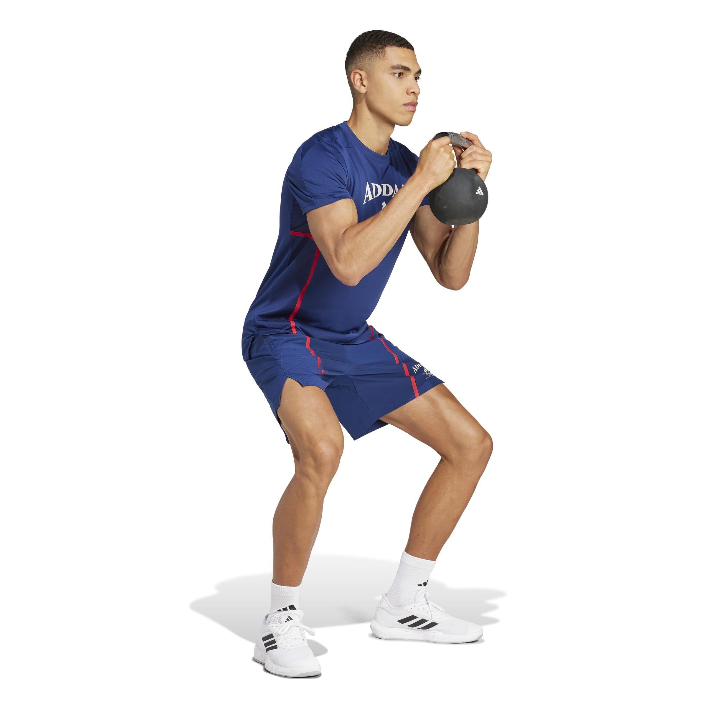 Dk Blue/White - adidas - Designed-for-Training Legacy Mens Performance Shorts - 4