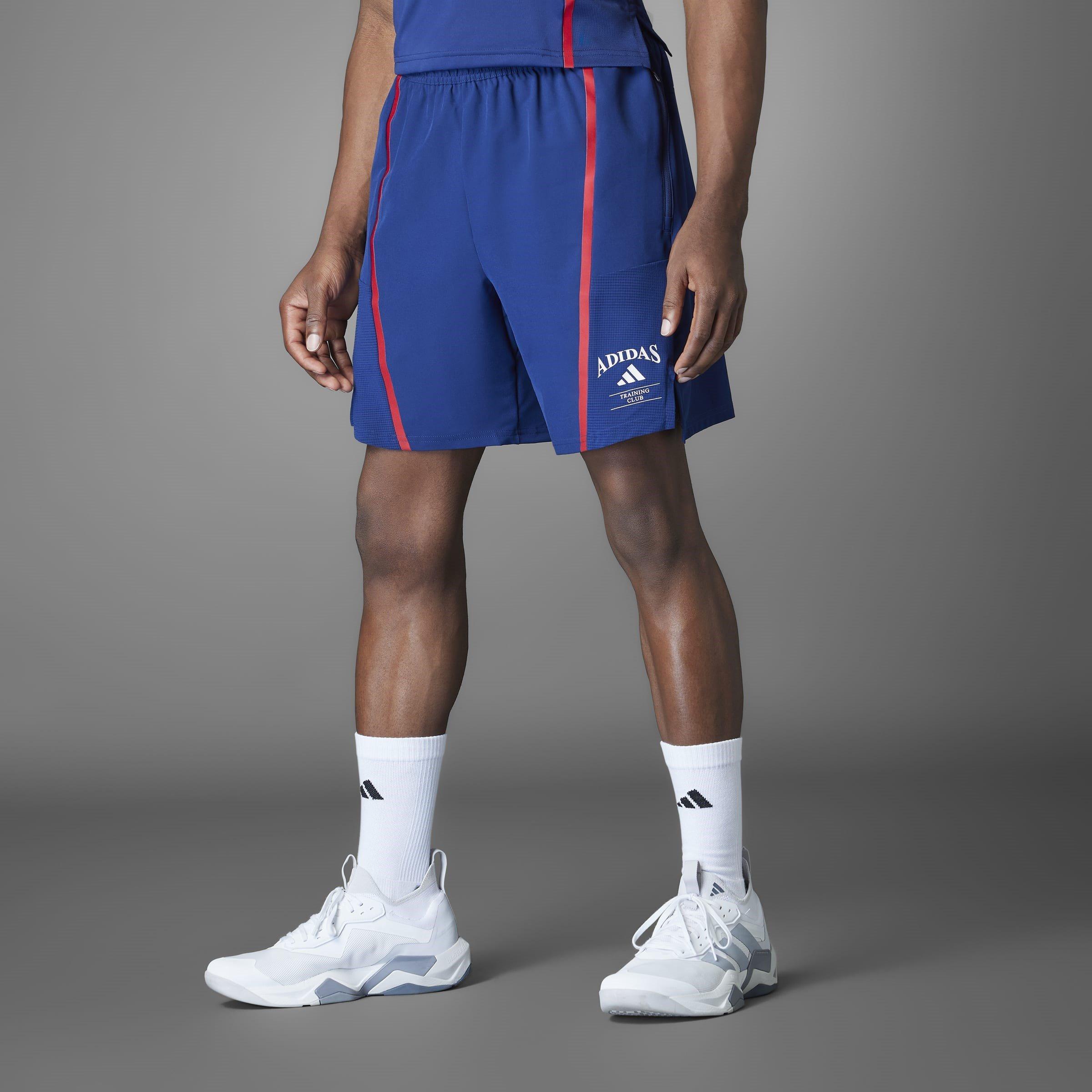 Dk Blue/White - adidas - Designed-for-Training Legacy Mens Performance Shorts - 7