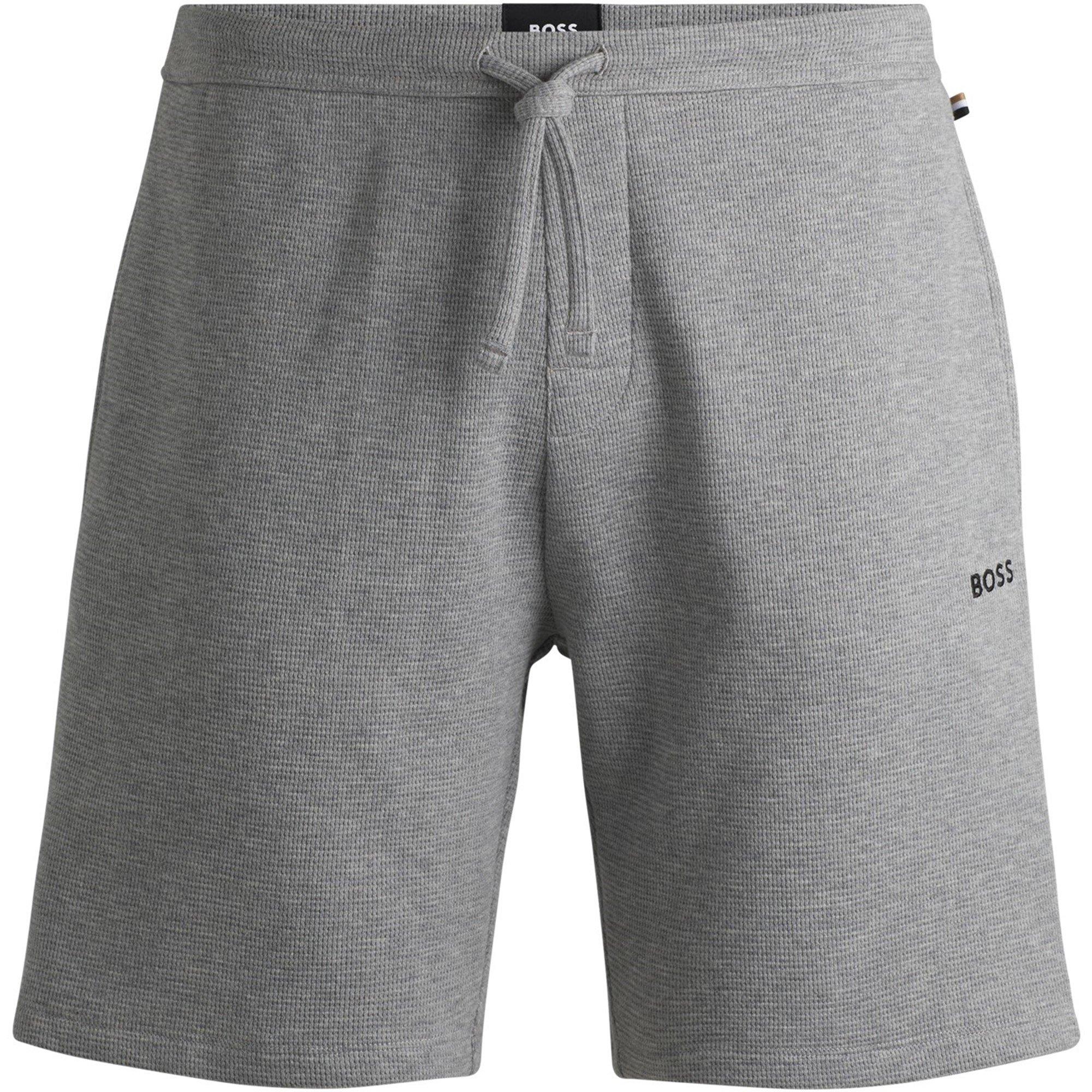 Boss Mens BOSS Bodywear Waffle Soft Texture Shorts - Grey 033 - Large
