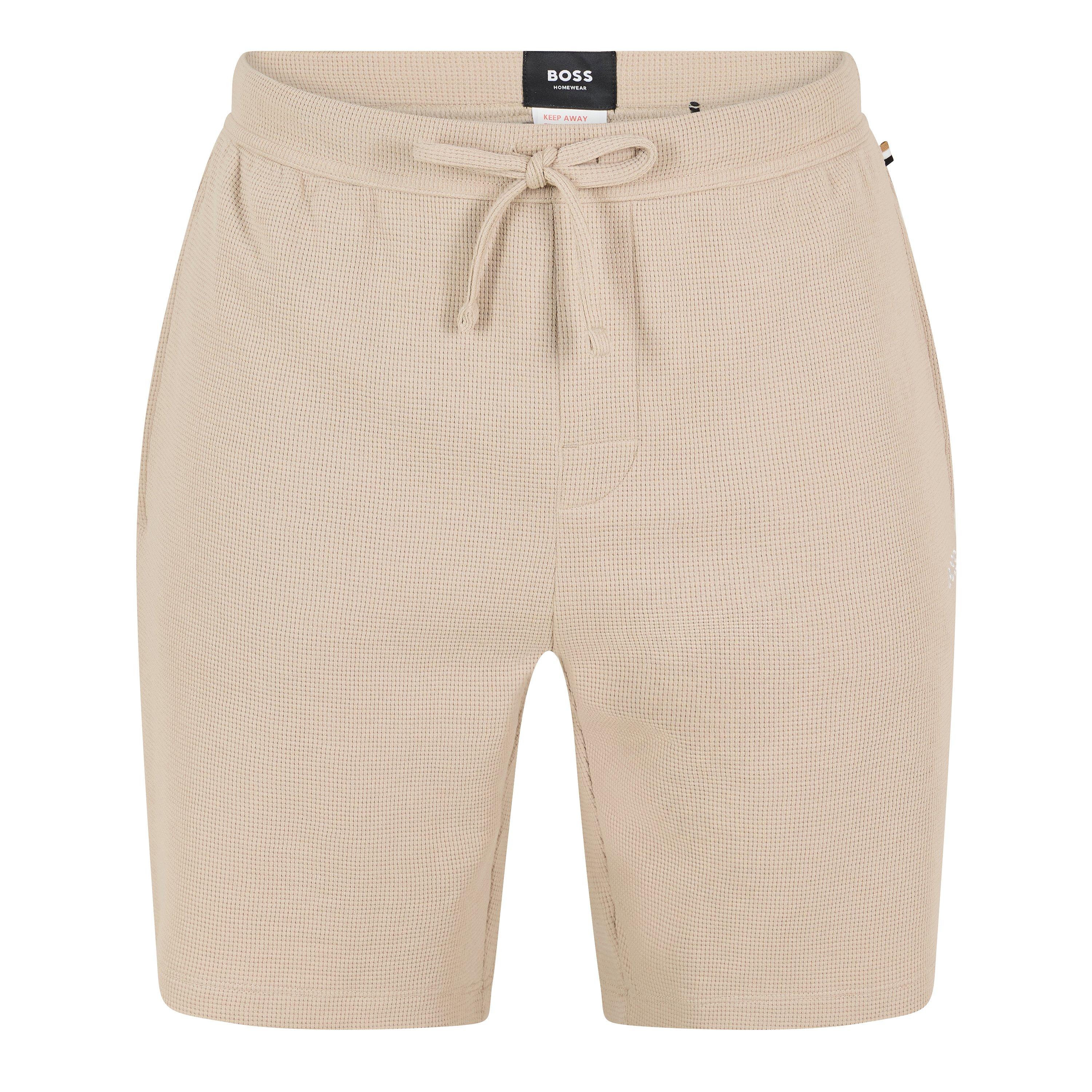 Boss Mens BOSS Bodywear Waffle Soft Texture Shorts - Beige 275 - Large