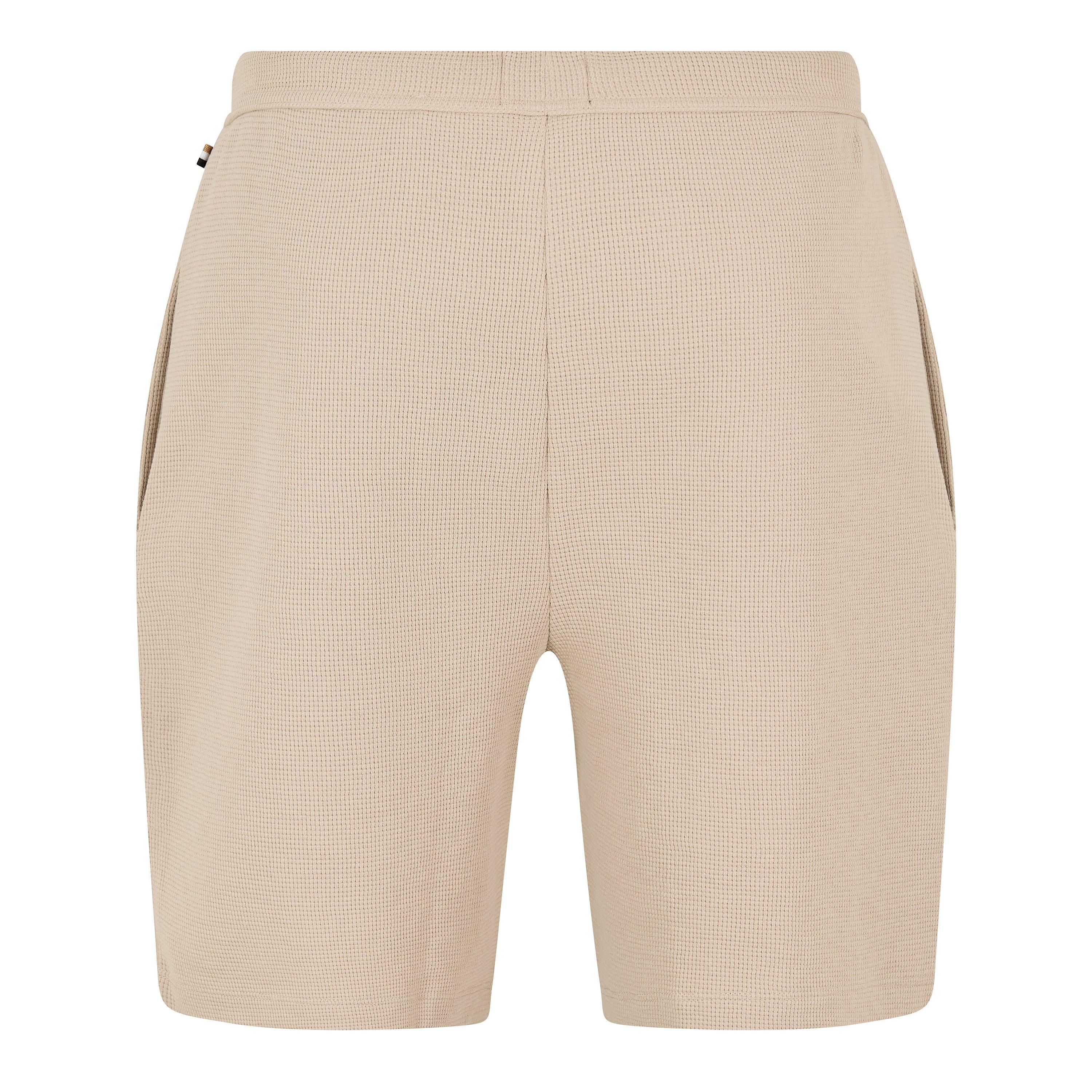 Beige 275 - Boss - Mens BOSS Bodywear Waffle Soft Texture Shorts - 2
