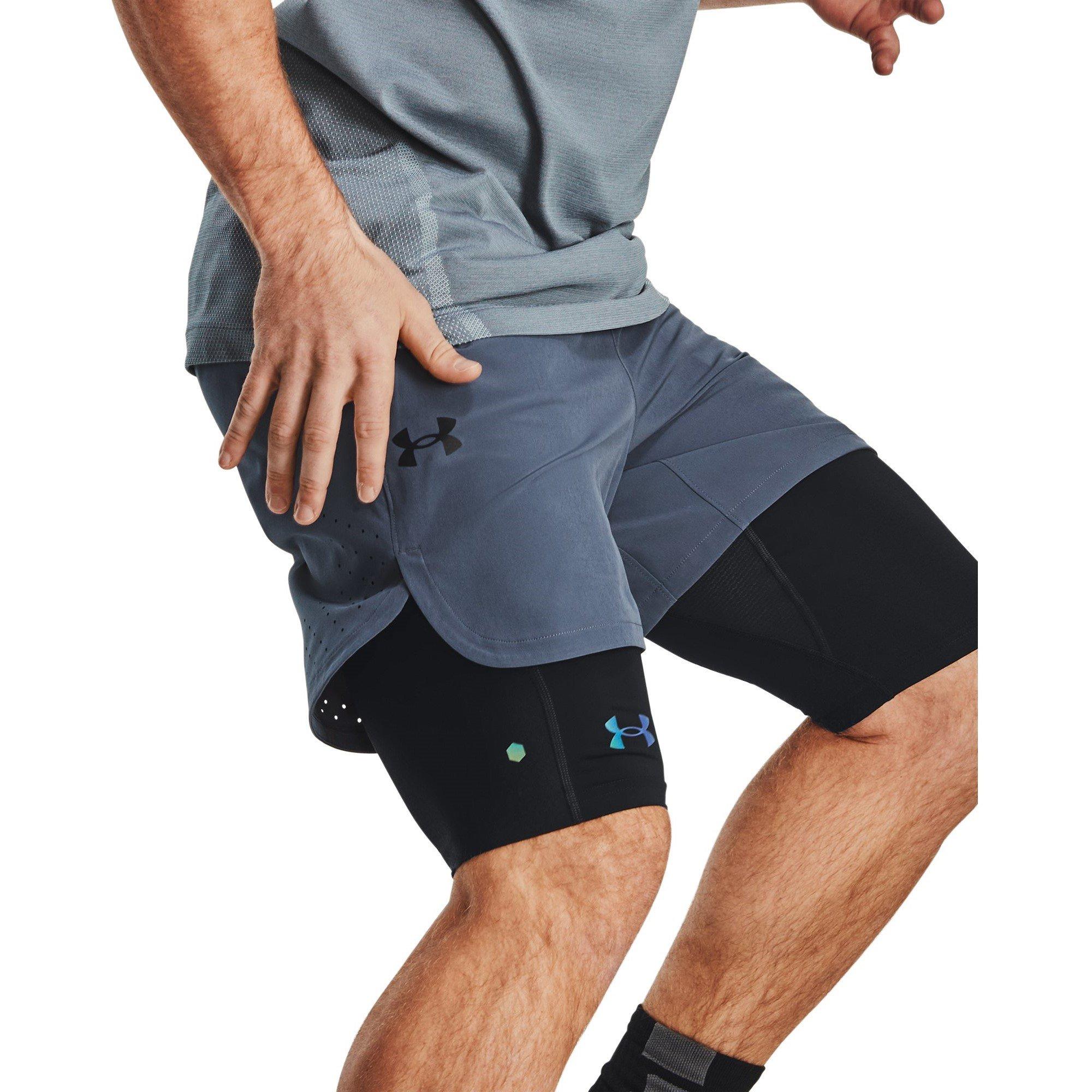 Black - Under Armour - Smartform Rush Performance Gym Shorts - 5