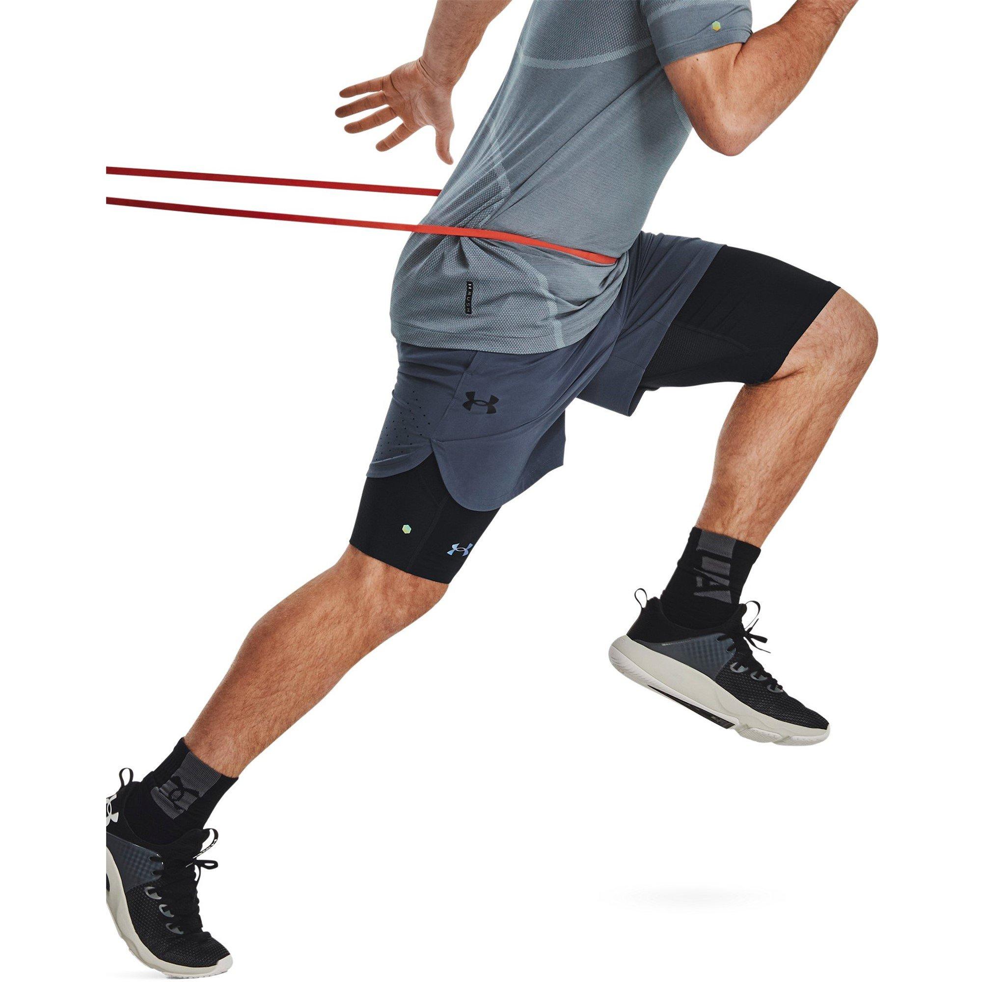 Black - Under Armour - Smartform Rush Performance Gym Shorts - 7