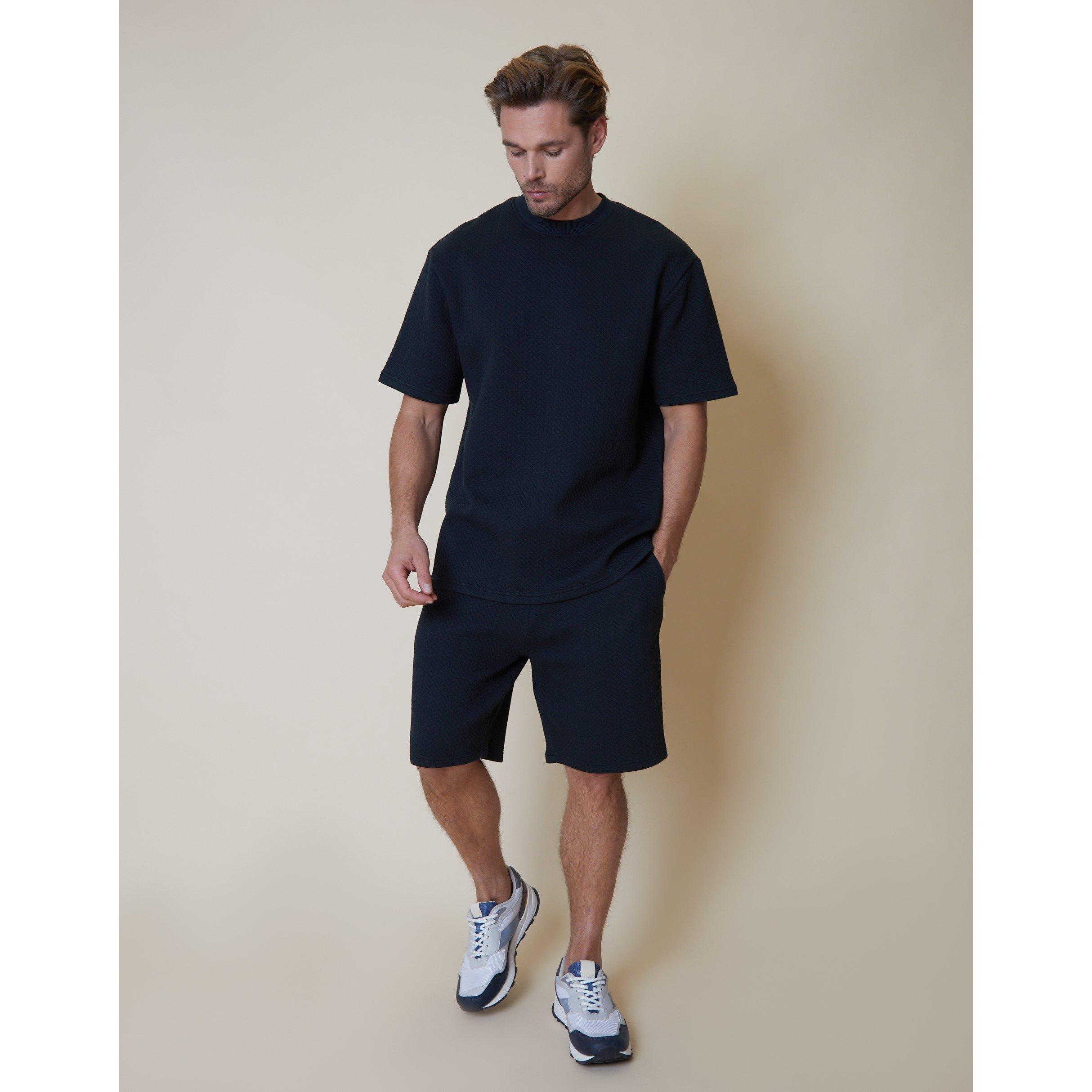 Marineblau - Threadbare - Fleece Jogger Shorts - 2