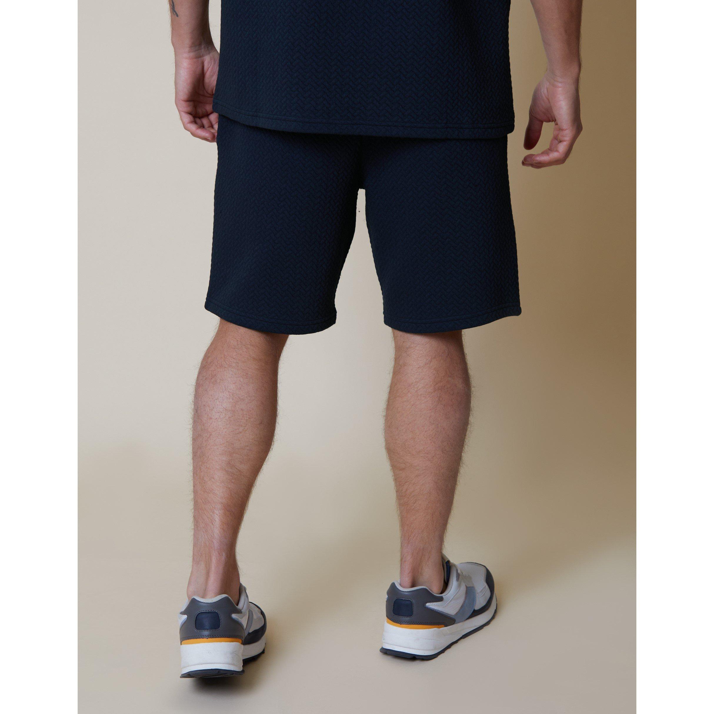 Marineblau - Threadbare - Fleece Jogger Shorts - 3