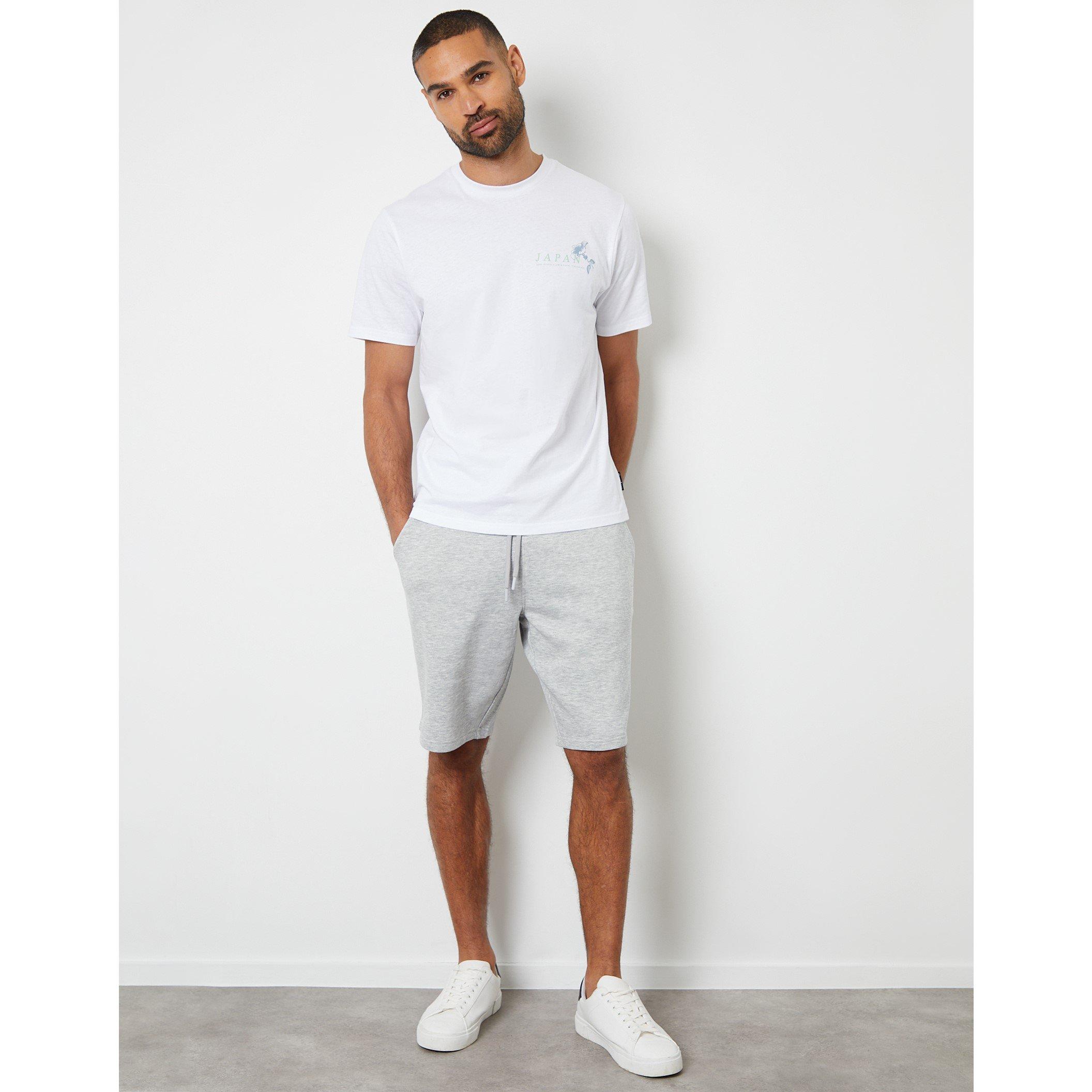 Grey Marl - Threadbare - Fleece Jogger Shorts - 2