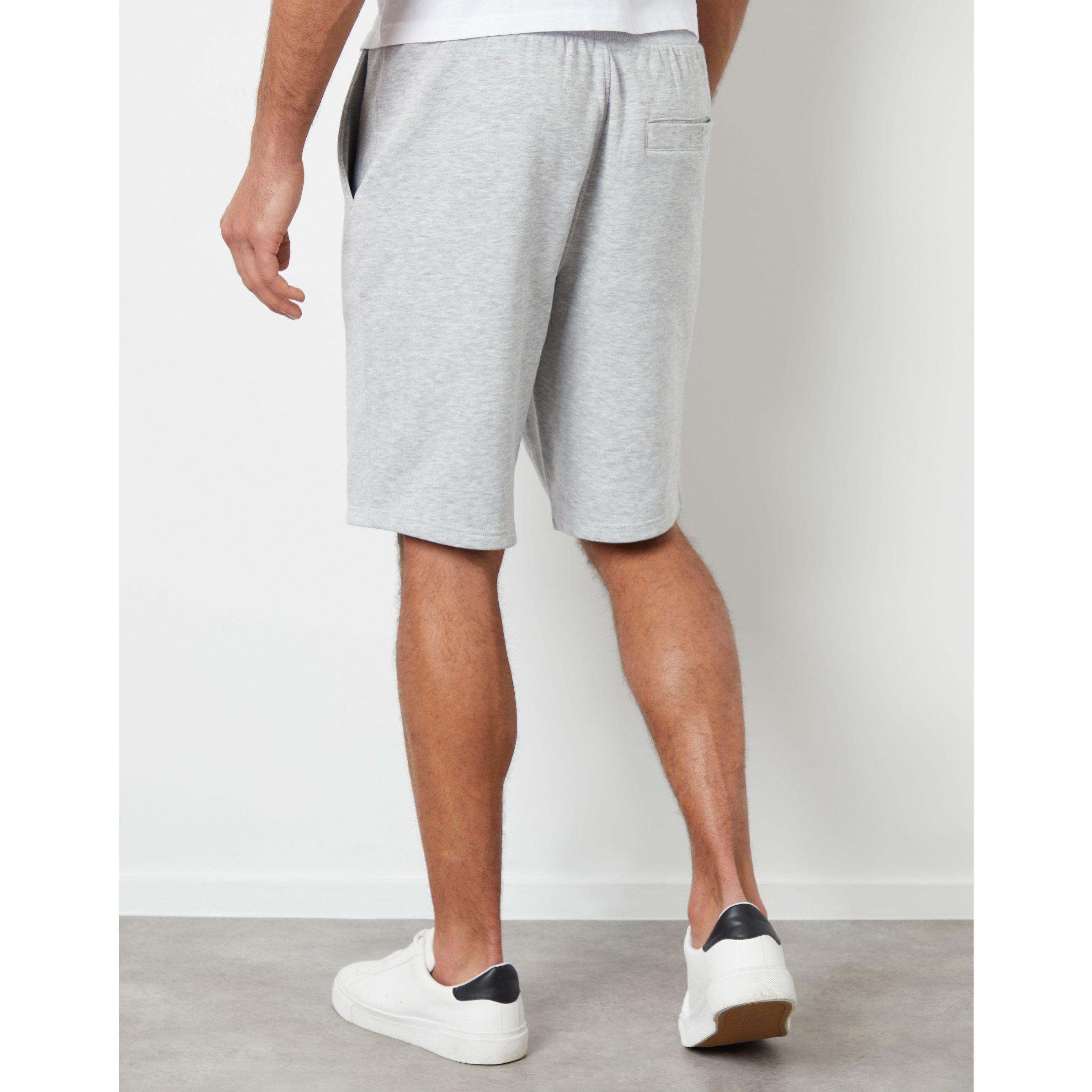 Grey Marl - Threadbare - Fleece Jogger Shorts - 3