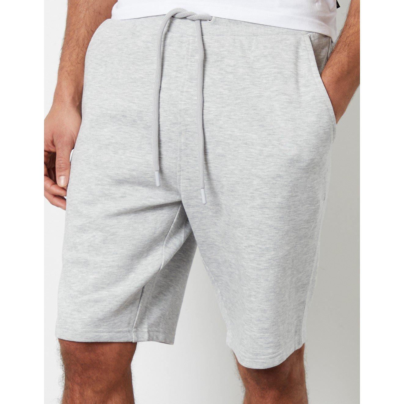 Grey Marl - Threadbare - Fleece Jogger Shorts - 4