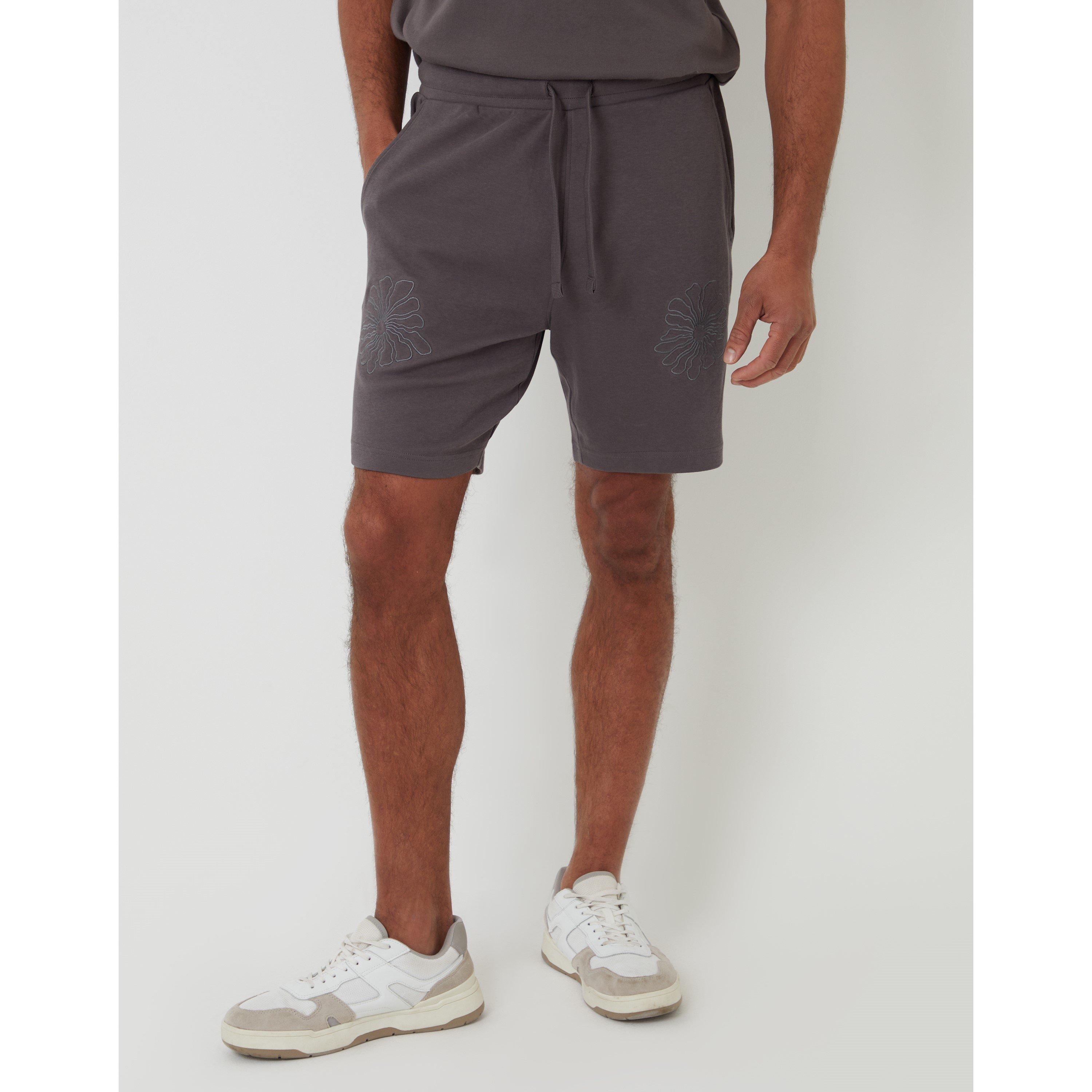Threadbare Men's Ardsley Fleece Jogger Shorts - Slate - Medium