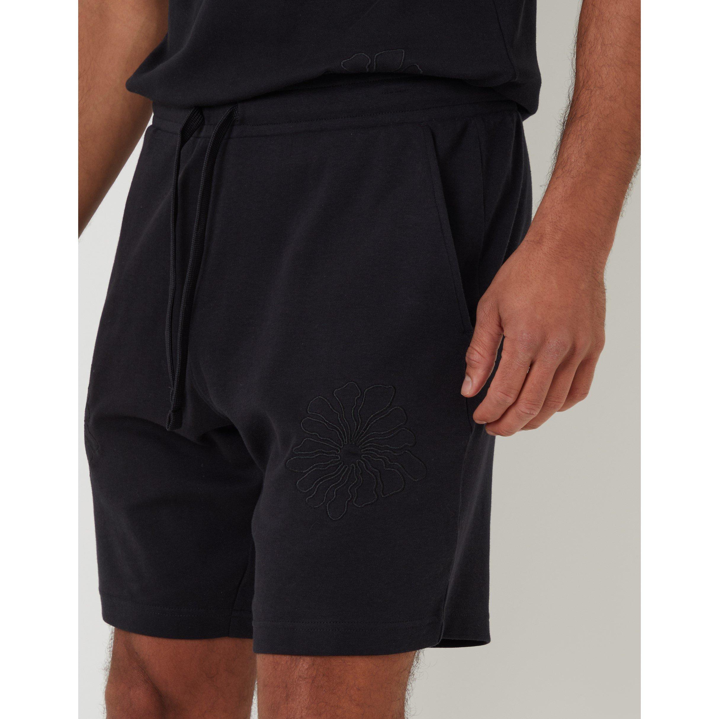 Black - Threadbare - Ardsley Fleece Jogger Shorts - 4