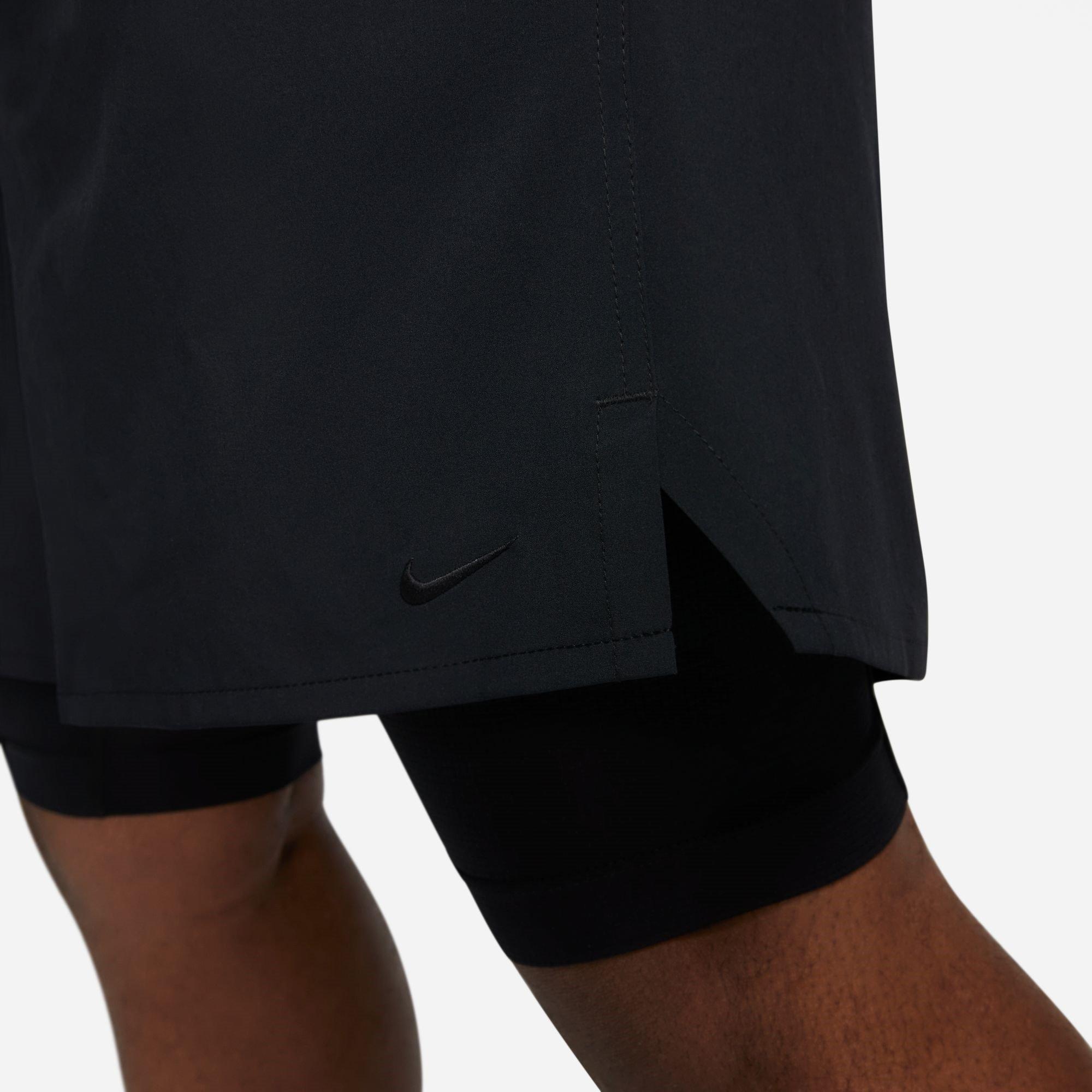 Schwarz - Nike - Dri-FIT Unlimited Men's 7 2-in-1 Woven Fitness Shorts - 15