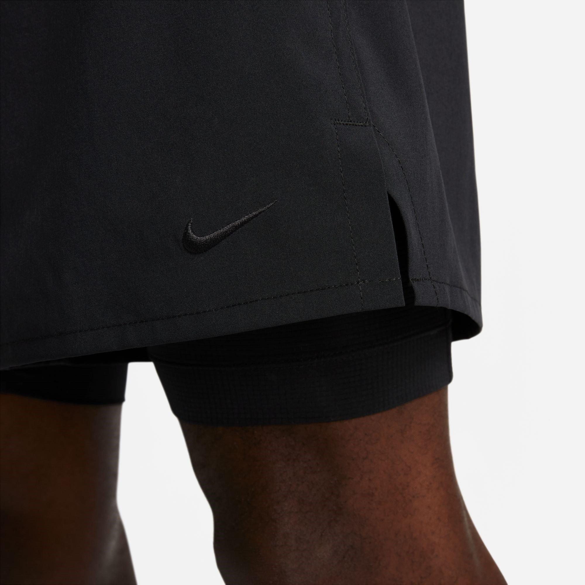 Schwarz - Nike - Dri-FIT Unlimited Men's 7 2-in-1 Woven Fitness Shorts - 5