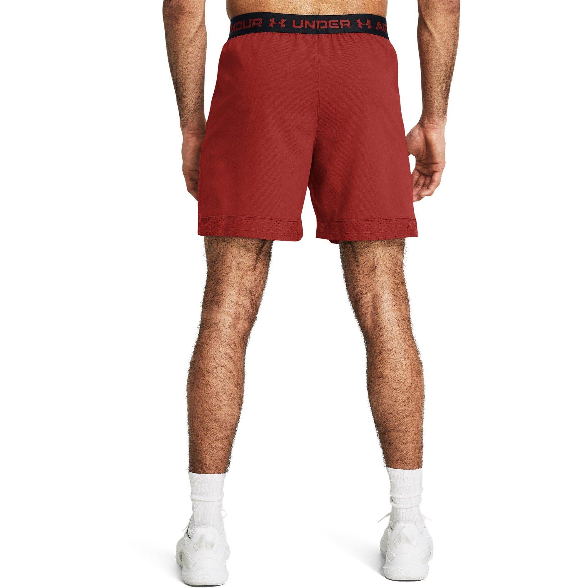 Orange - Under Armour - Men's Vanish Woven Performance Gym Shorts - 4