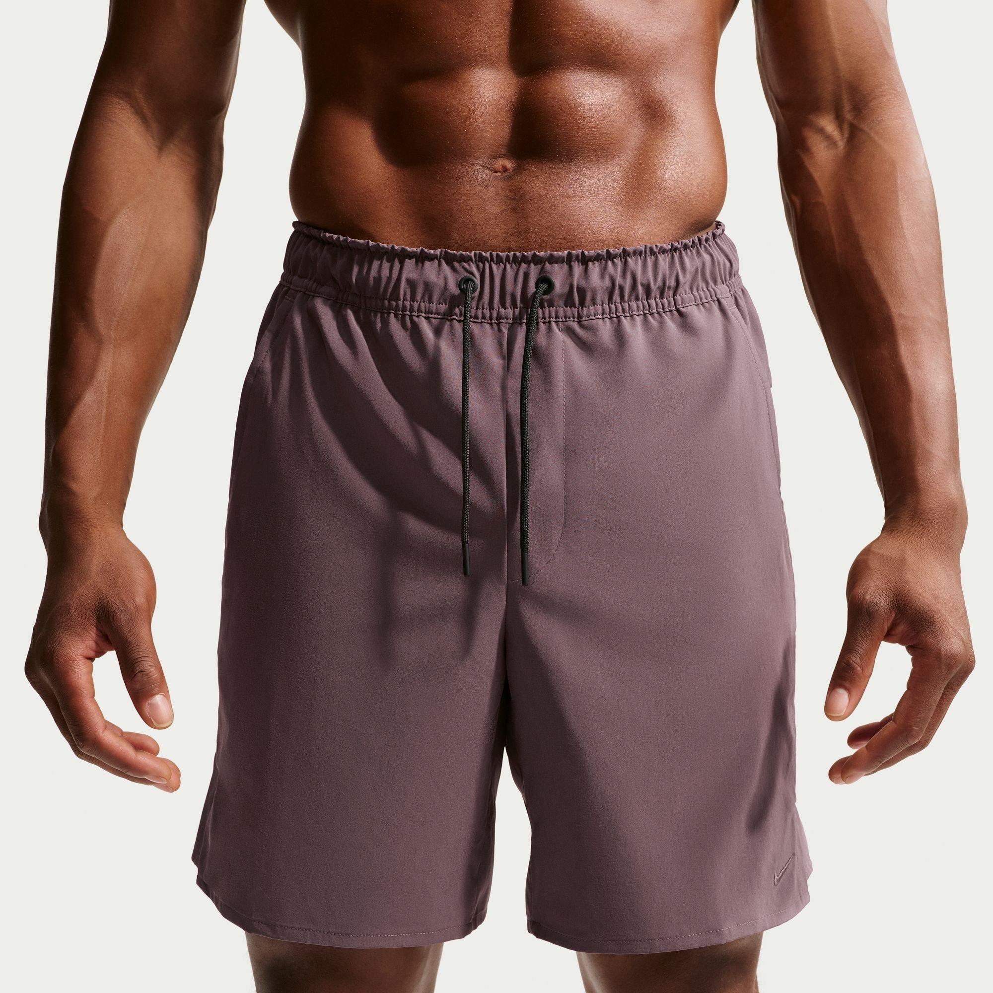 Nike Men's Dri-Fit Unlimited 7 Unlined Woven Fitness Shorts - Tattoo/Black - 2XL