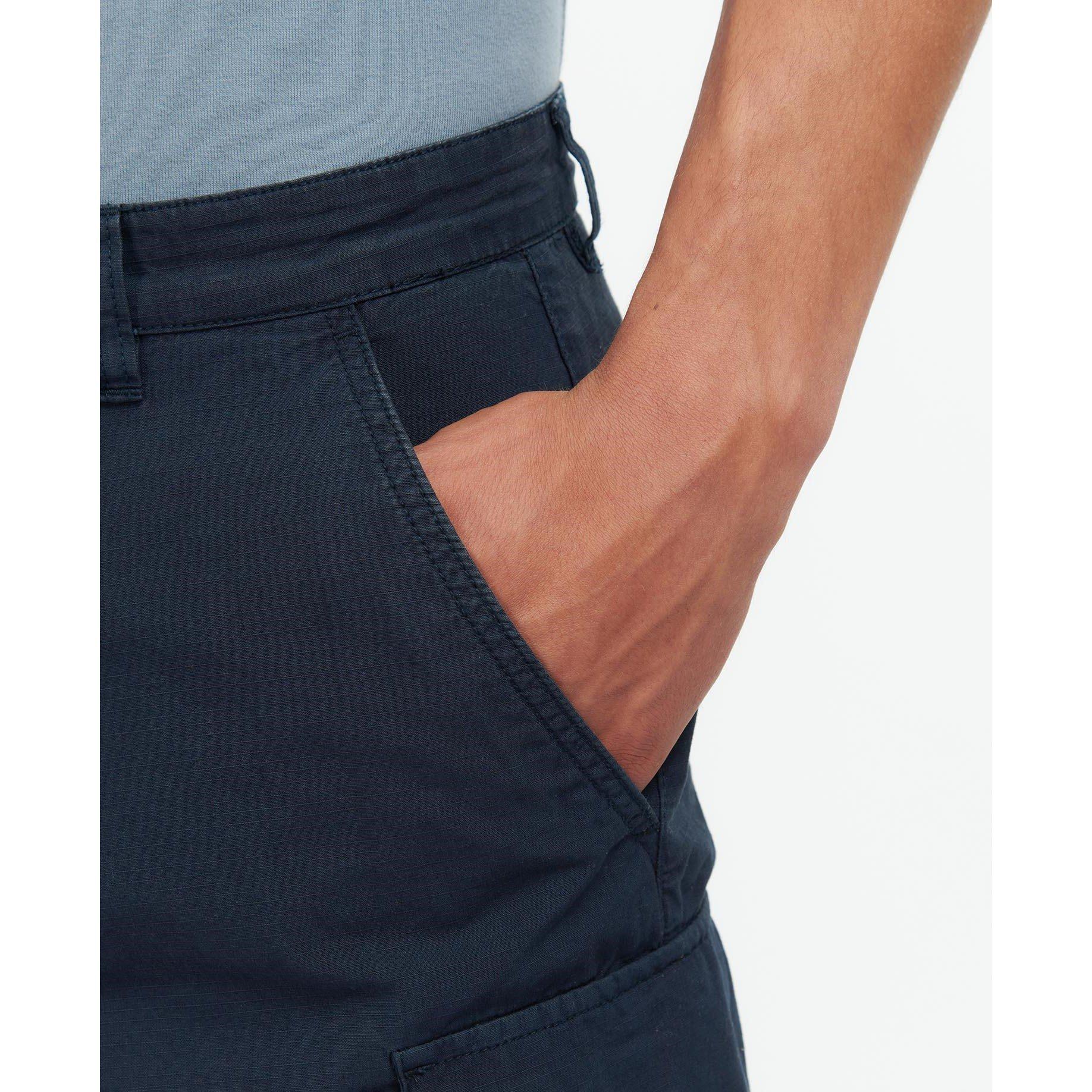 Navy NY91 - Barbour - Essential Ripstop Cargo Shorts - 5